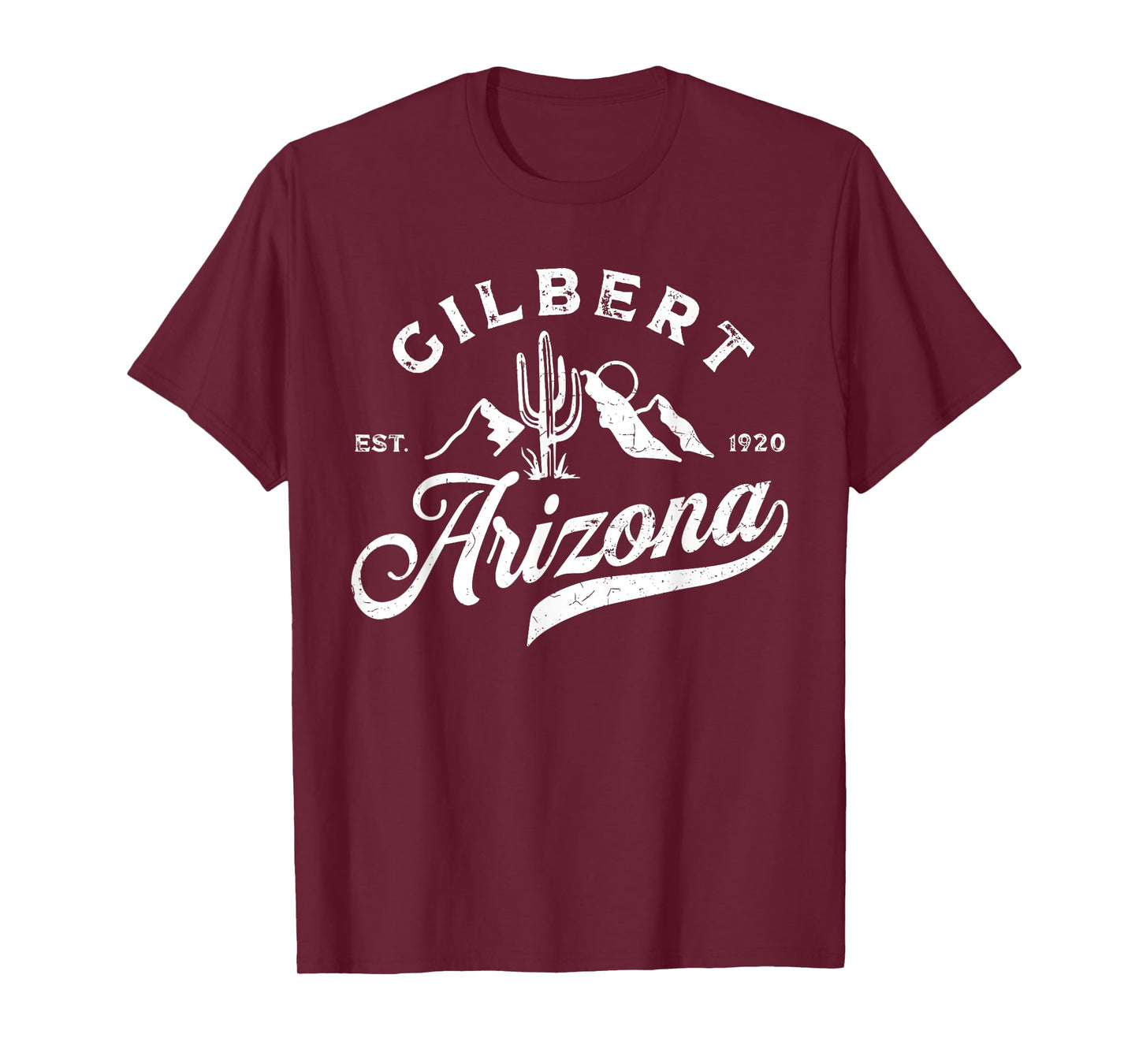 Vintage Gilbert Arizona AZ Mountains Vacation Souvenir T-Shirt