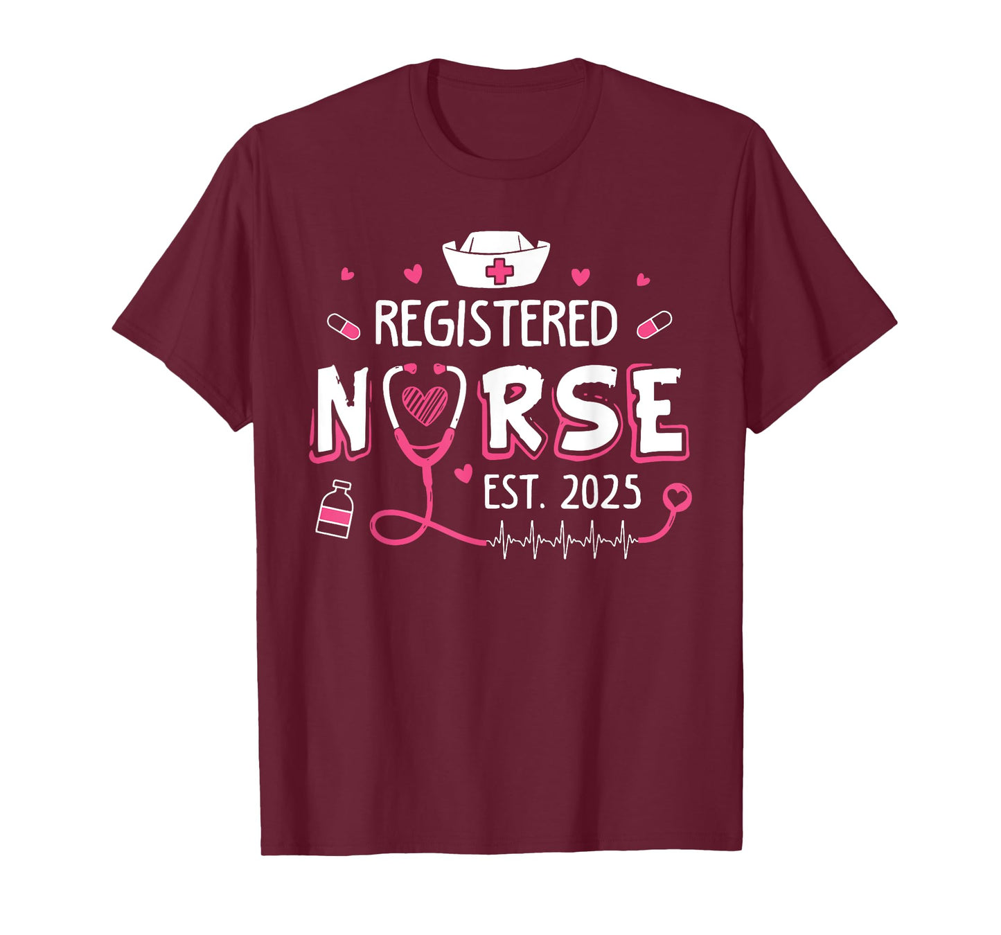 Registered Nurse Est 2025 Nursing Student RN Graduation T-Shirt