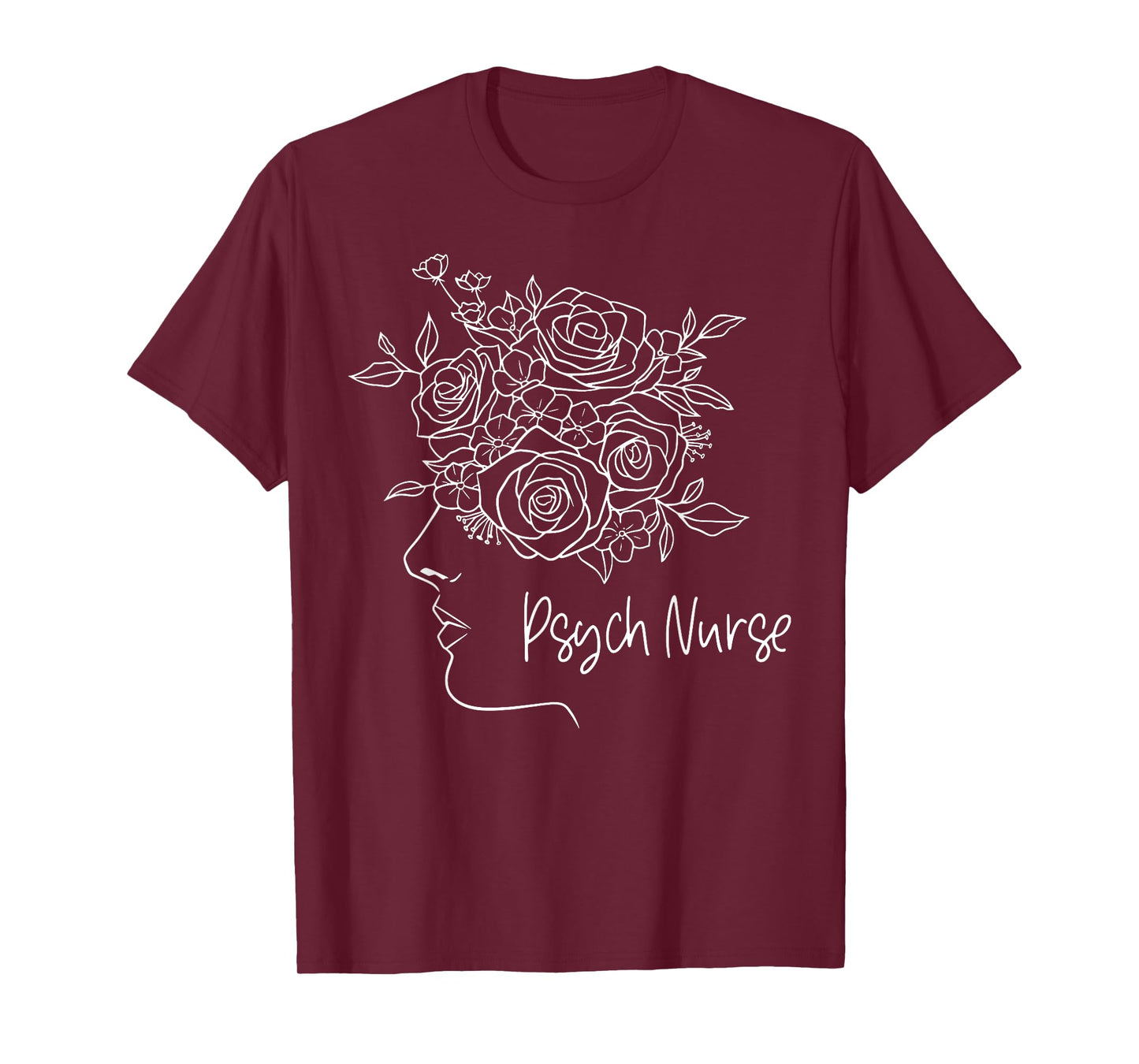 Floral Psych RN Psychiatric Nurse Week Mental Health Nursing T-Shirt
