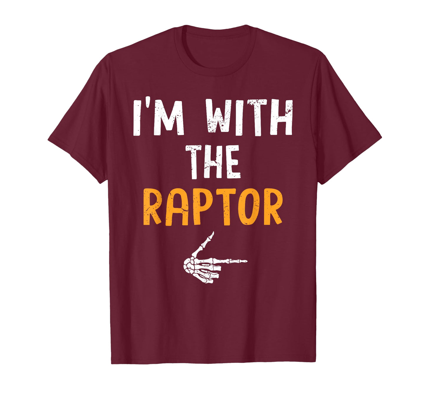 I'm with The Raptor Costume Halloween Matching Couple T-Shirt