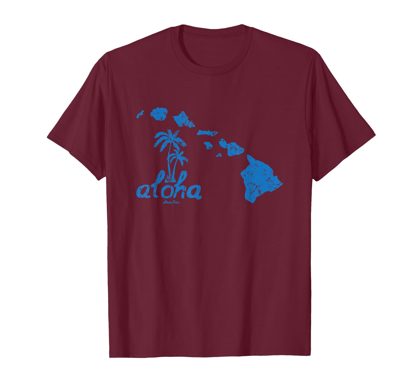 Hawaiian Islands Aloha Palm Tree Vintage Style T-Shirt