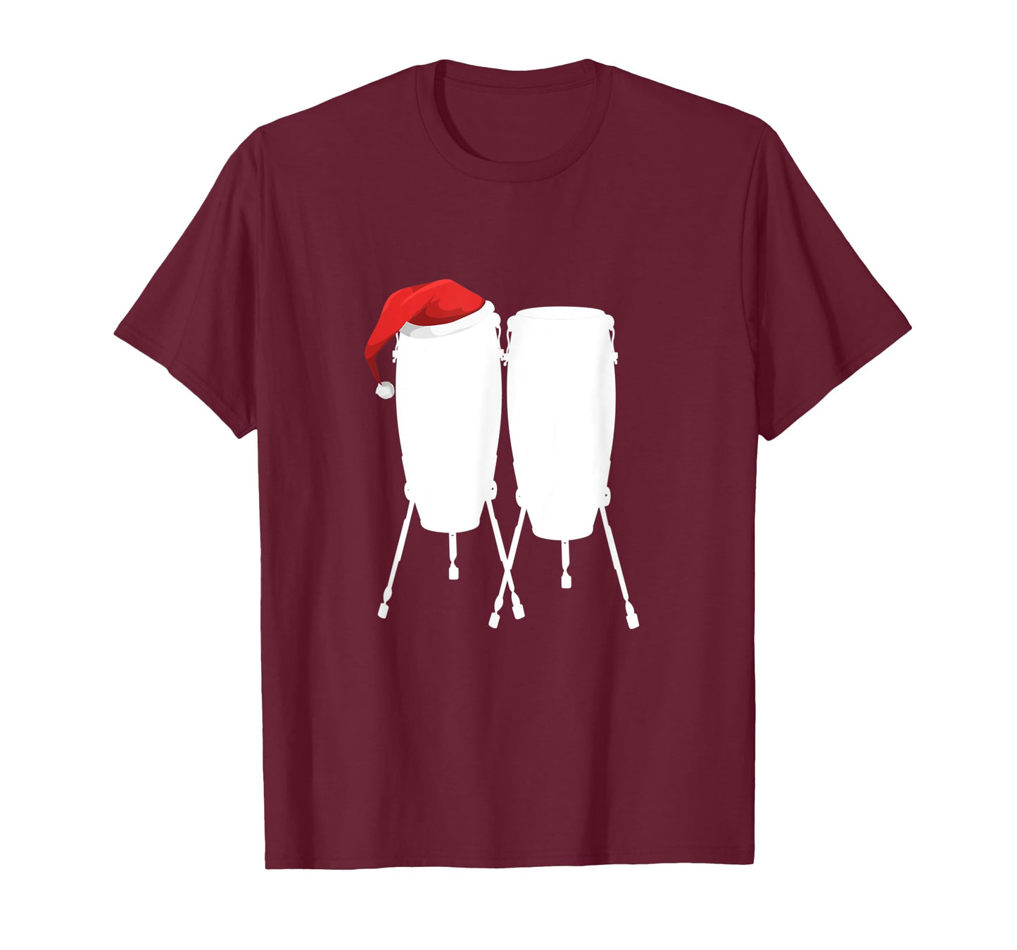 Conga Drum Christmas Shirt - Holiday Drummer Gift Tee T-Shirt