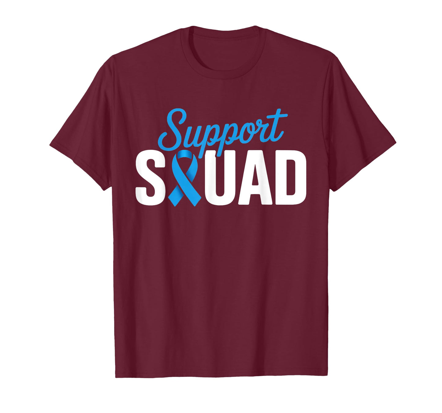 Support Squad Men’s Health Awareness Blue Ribbon T-Shirt