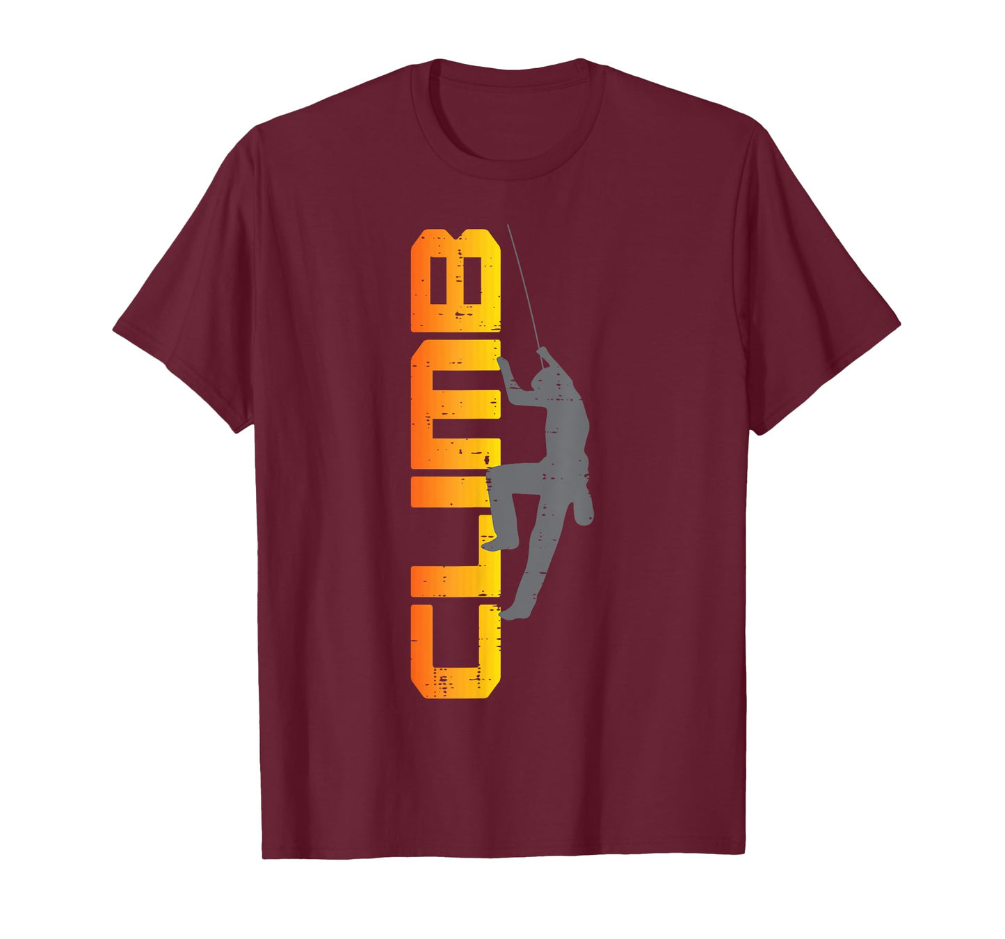 Rock Climber Climb Letters Climbing Bouldering Men Women Kid T-Shirt