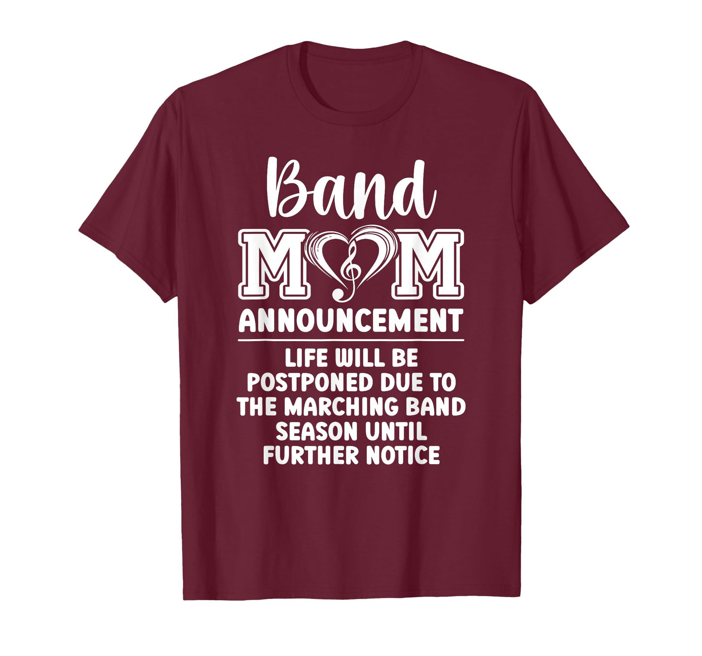 Band Mom Announcement Marching Band Mother T-Shirt