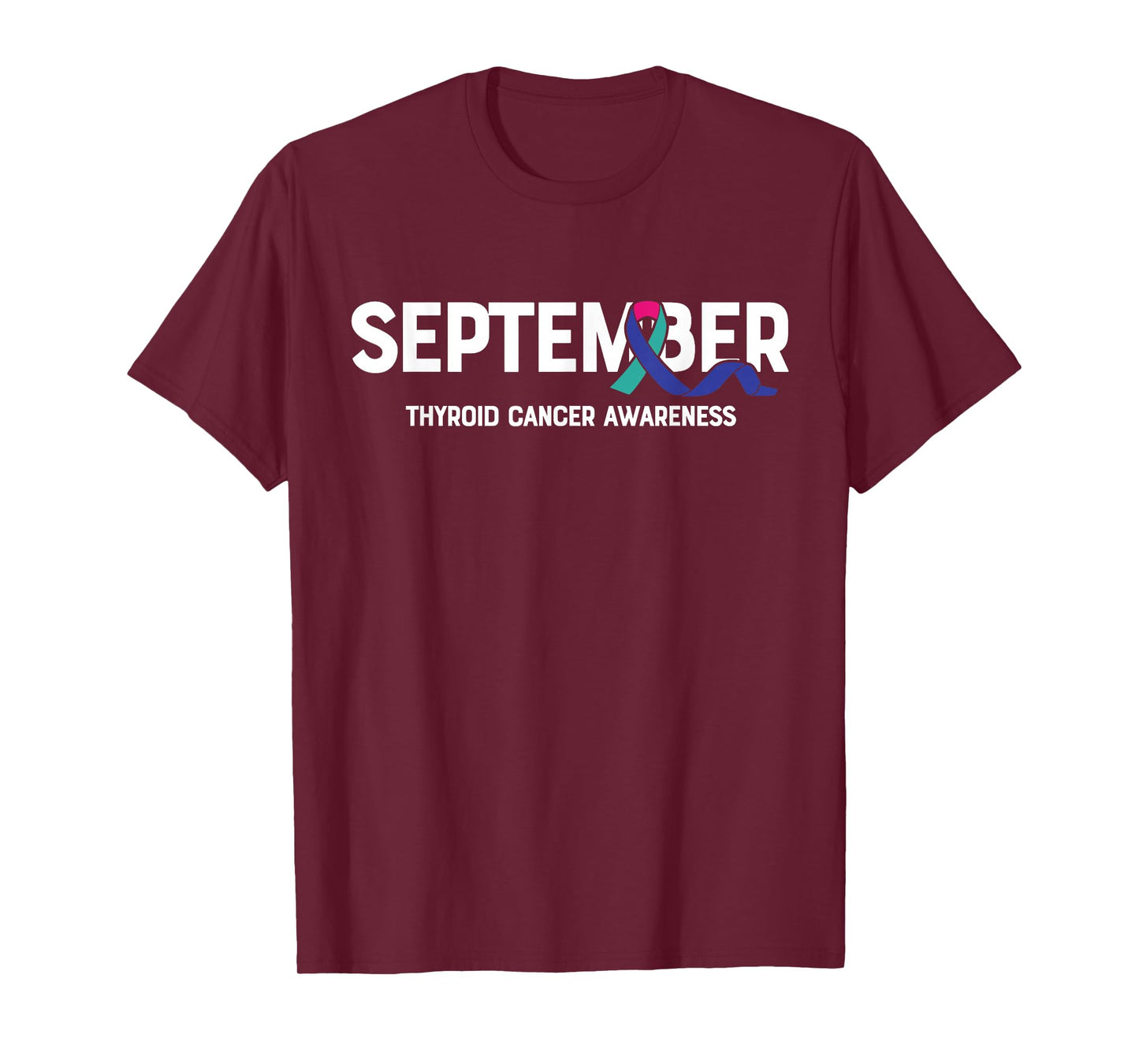 September- Thyroid Cancer Awareness Supporter Ribbon T-Shirt