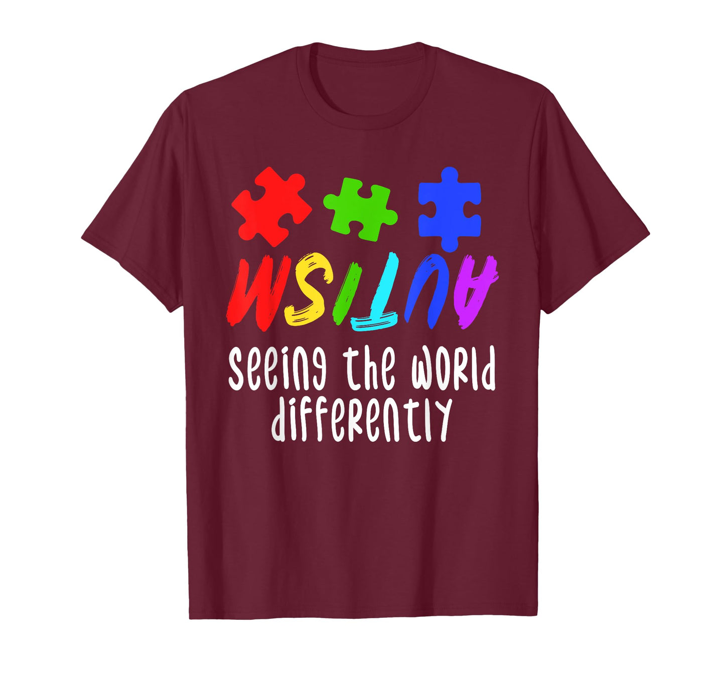 Autism Awareness Support Month Puzzle Gift | Mens & Womens T-Shirt