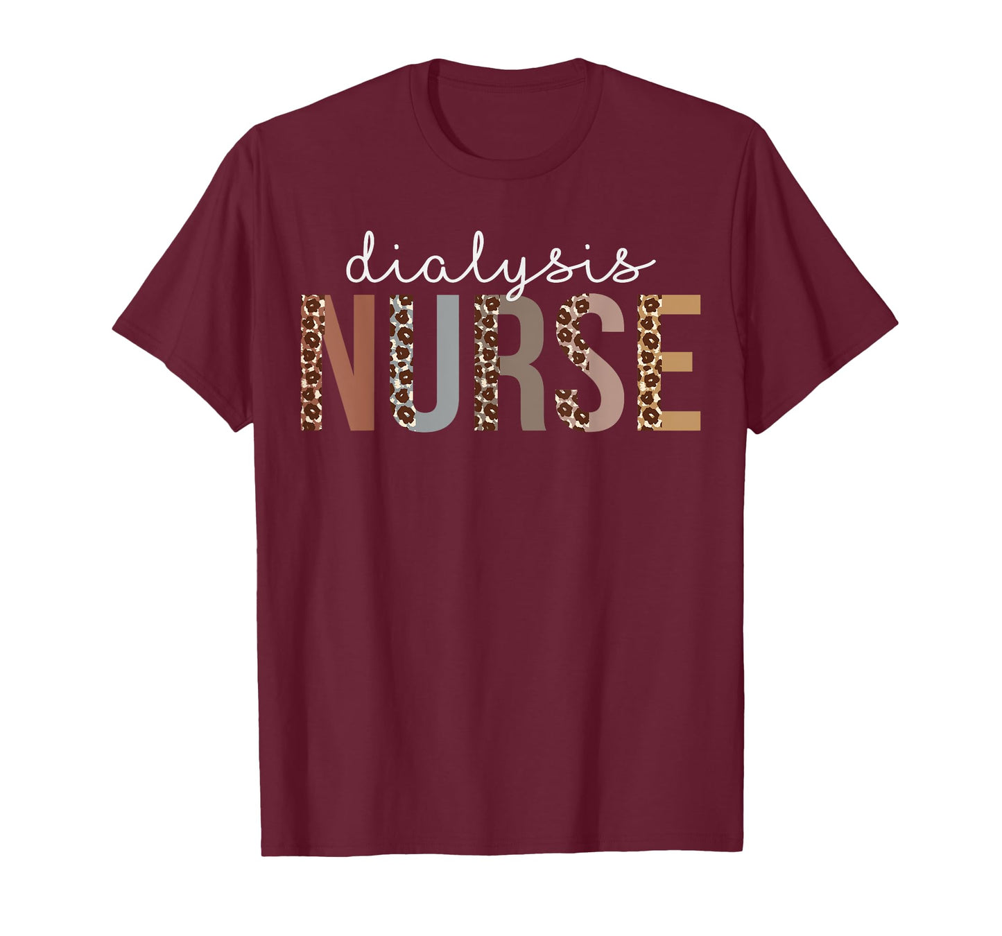 Leopard Dialysis Nurse Appreciation healthcare workers T-Shirt