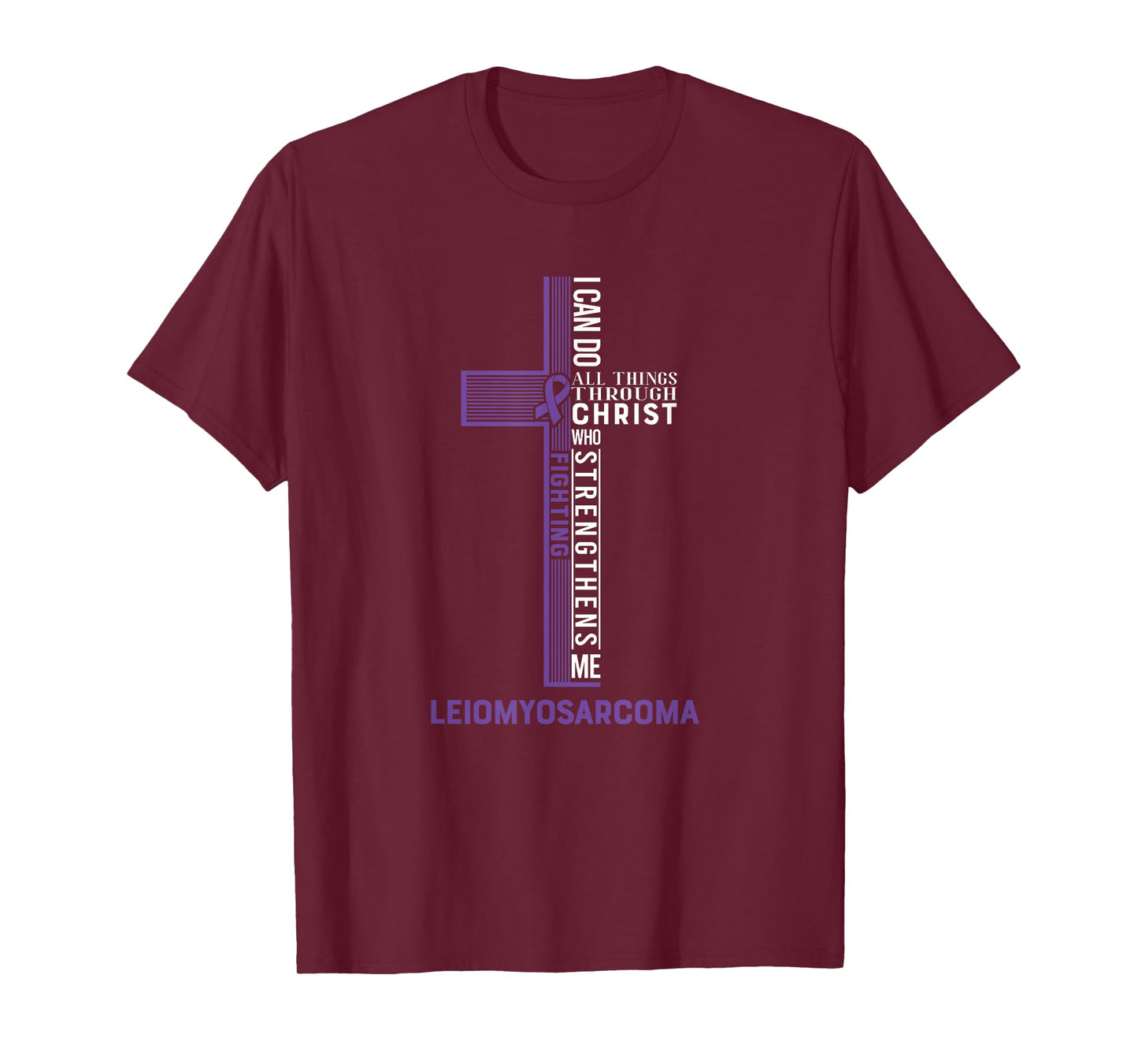 Leiomyosarcoma Fight Cancer Ribbon T-Shirt
