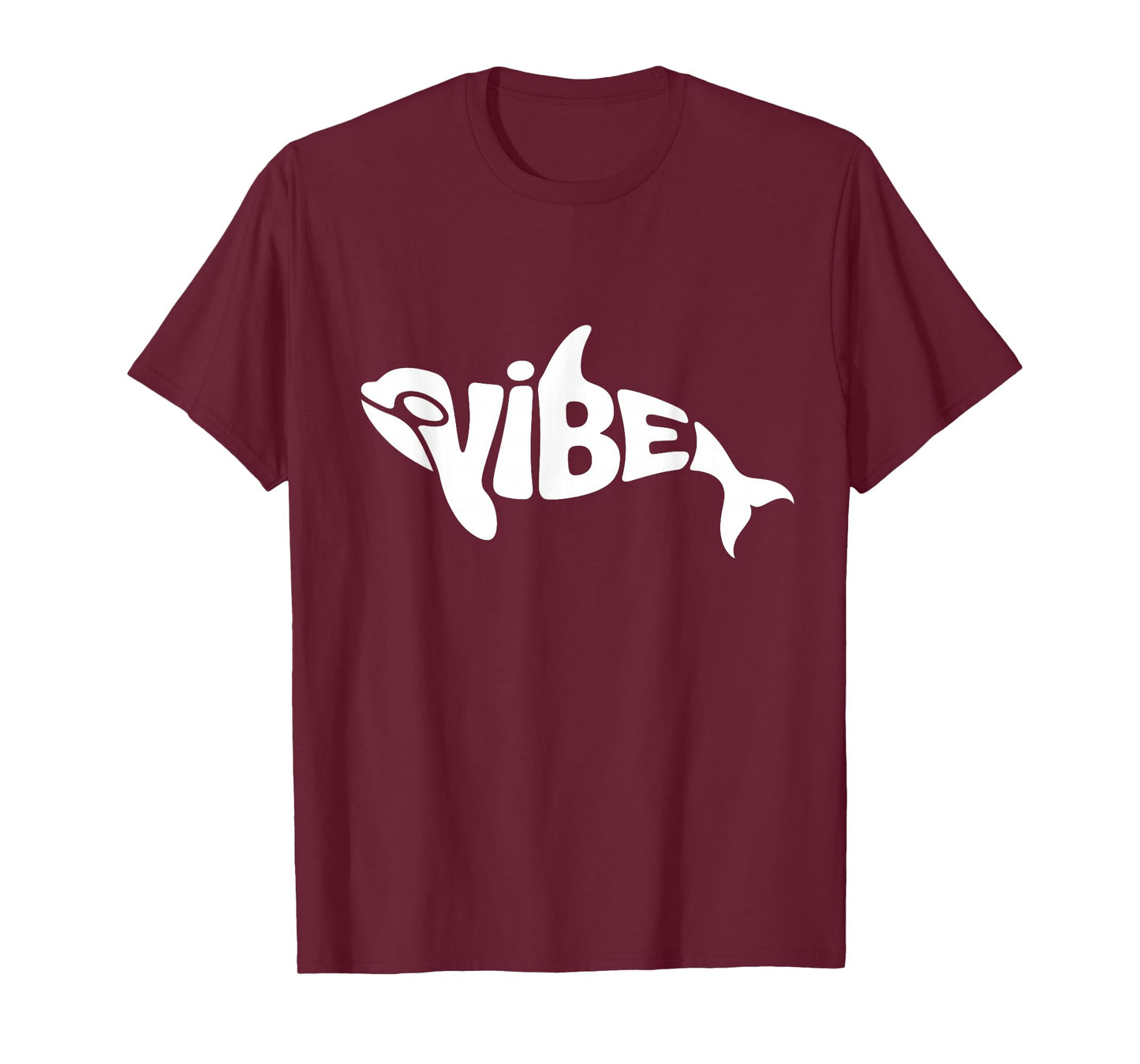 Vibe Orca Word Art - Ocean, Chill & Marine Life Design T-Shirt