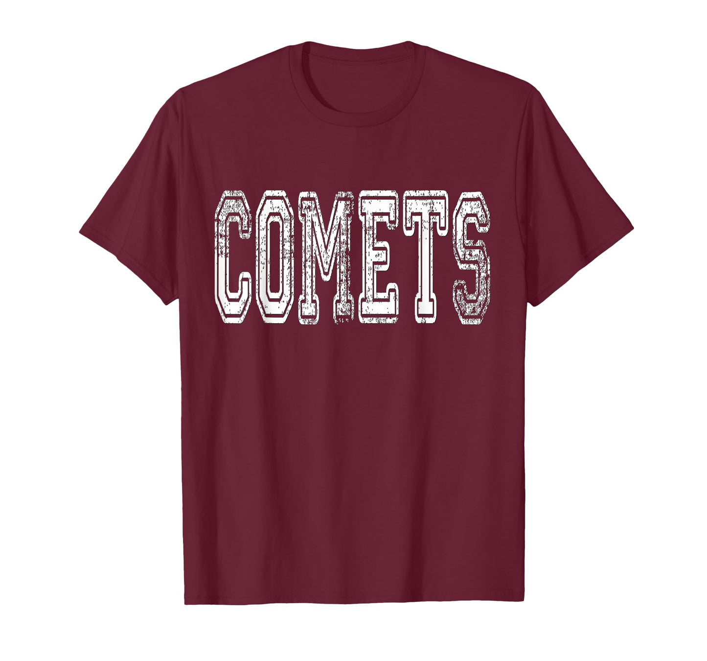 Comets Mascot Distressed Vintage School Sports Name Fans T-Shirt