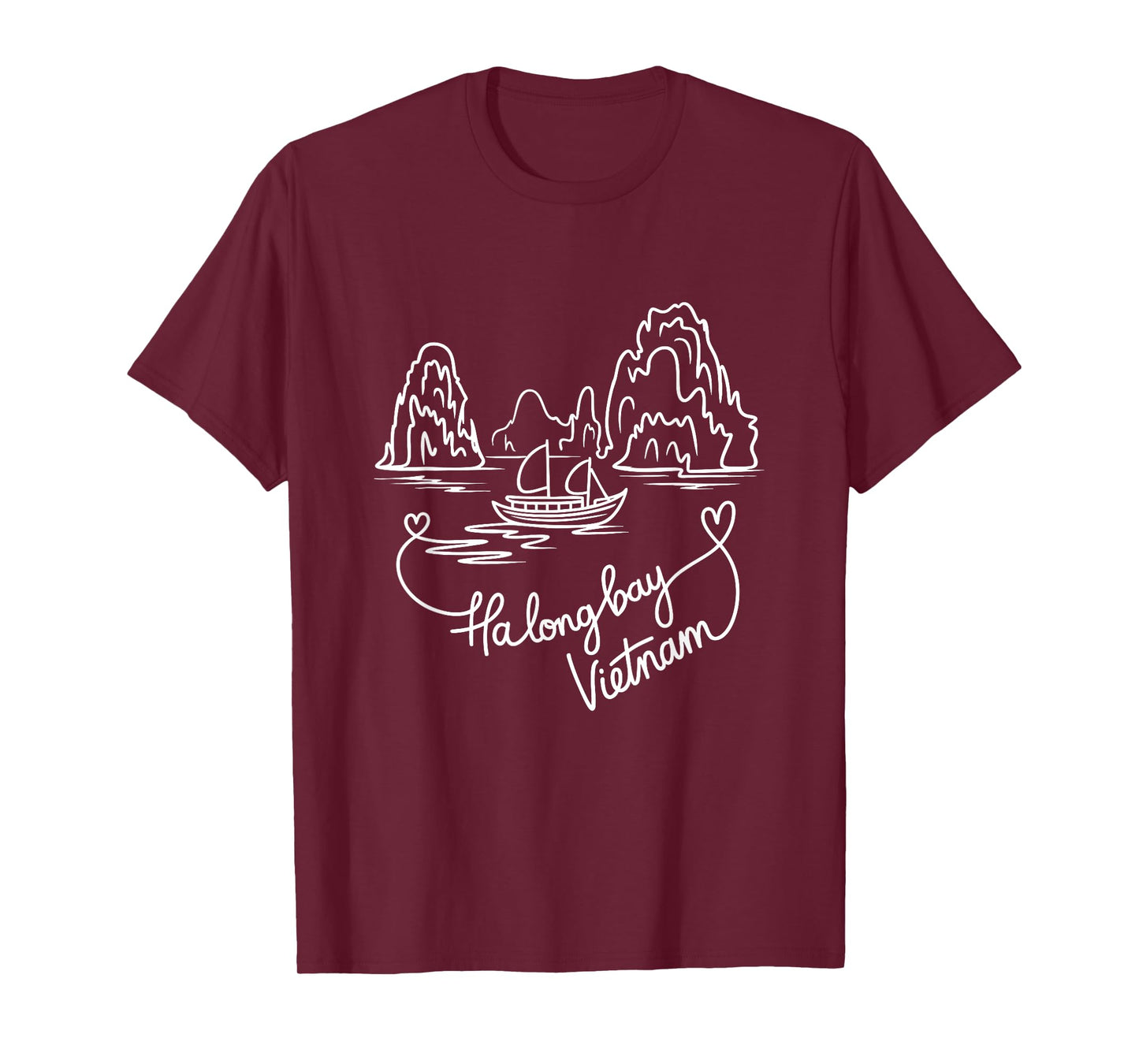 Ha Long Bay, Vietnam Signature Heart Art – Souvenir T-Shirt