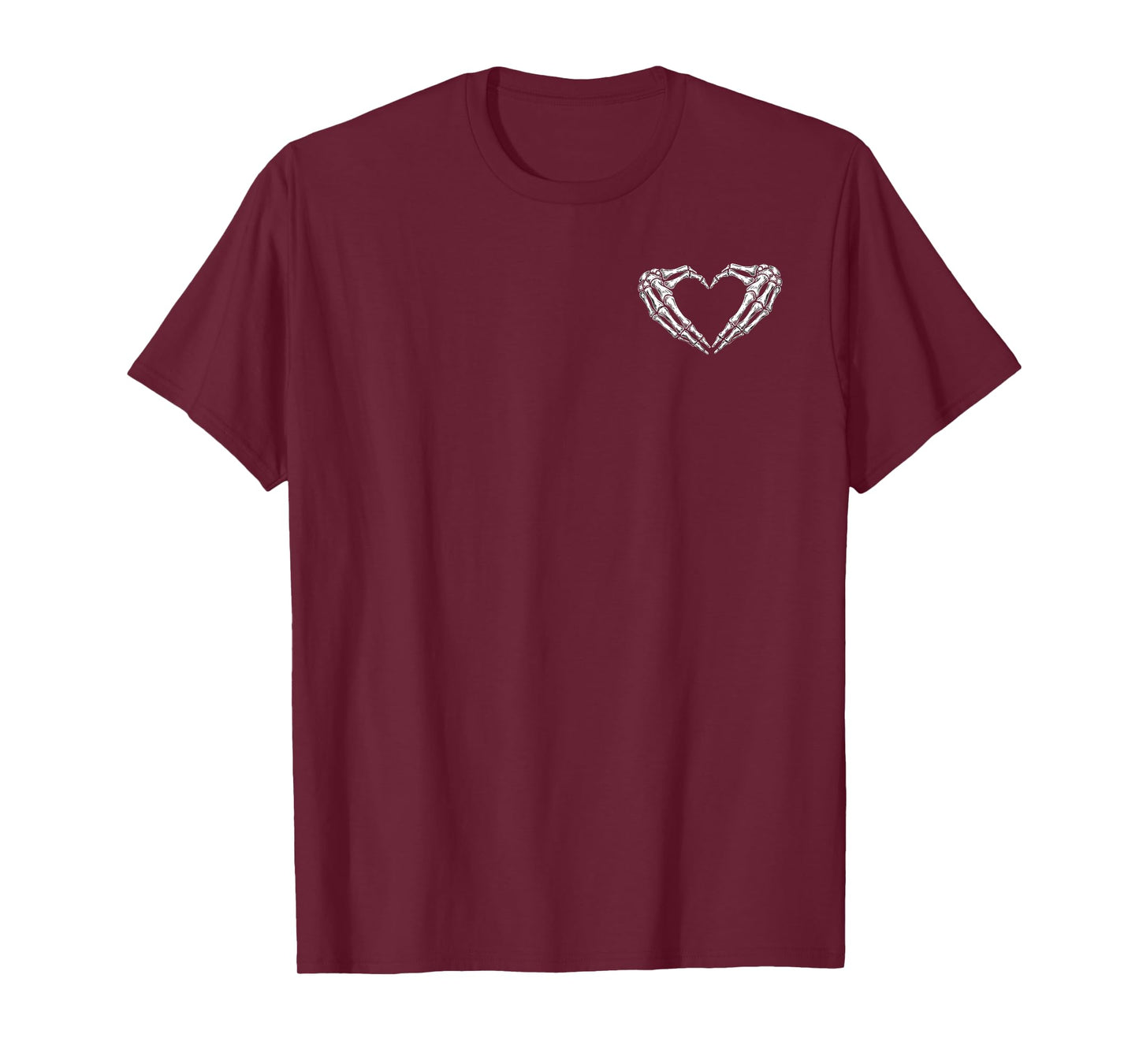 Skeleton Hands Heart Funny Halloween Costume Gift Men Women T-Shirt