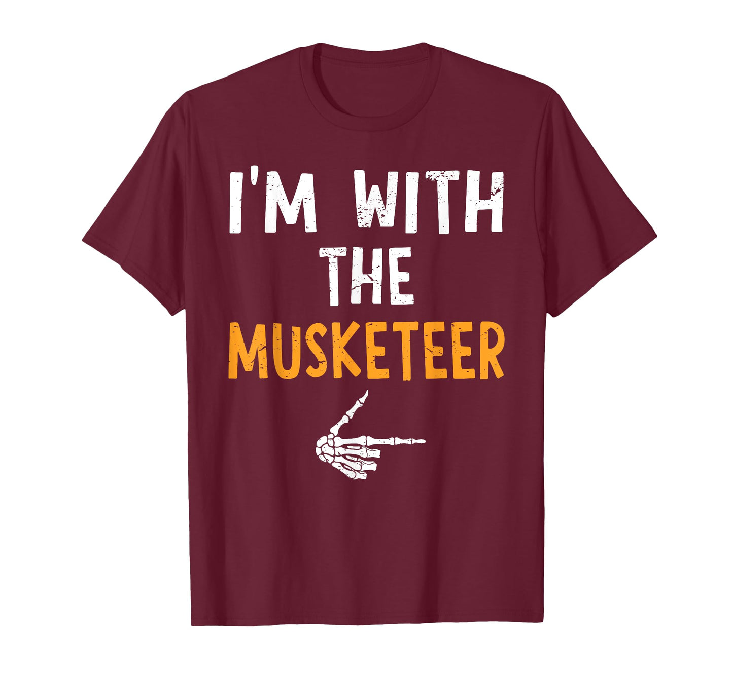 I'm with The Musketeer Costume Halloween Matching Couple T-Shirt