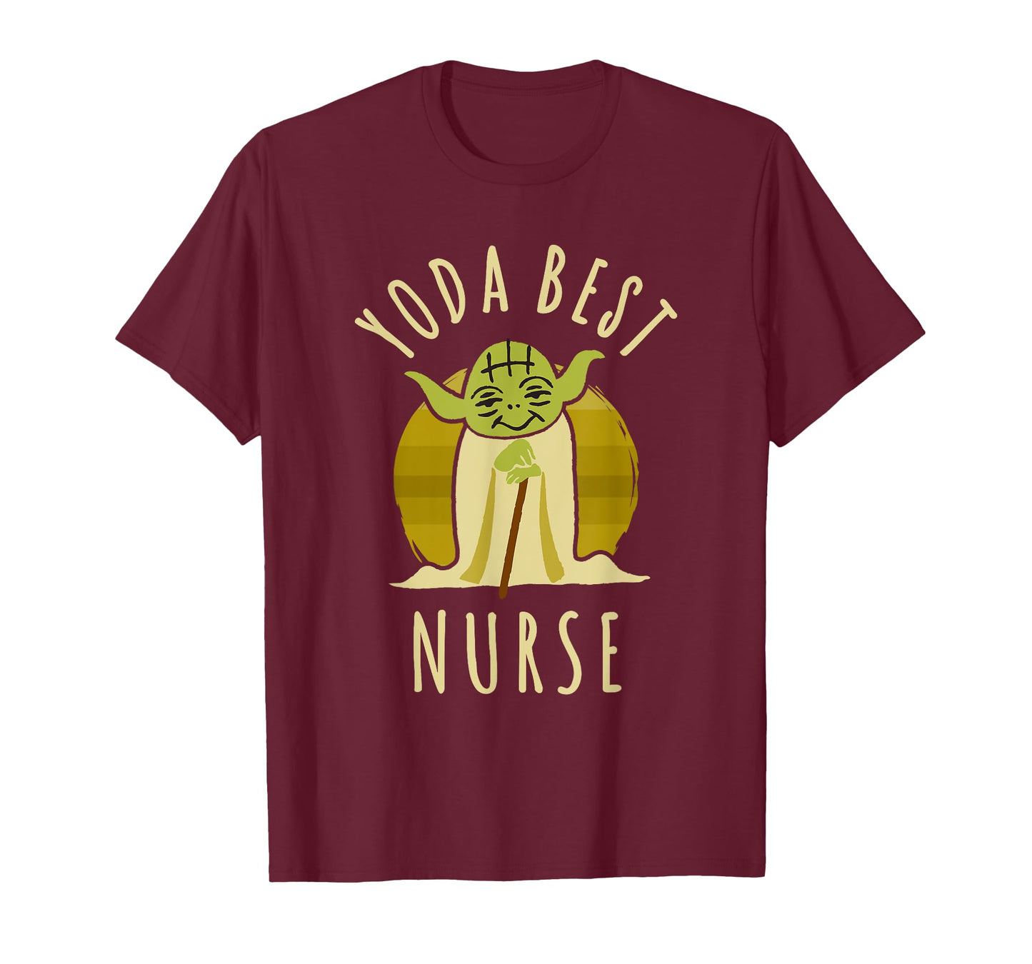 Star Wars Classic Yoda Best Nurse Jedi Vintage Chibi Yoda T-Shirt