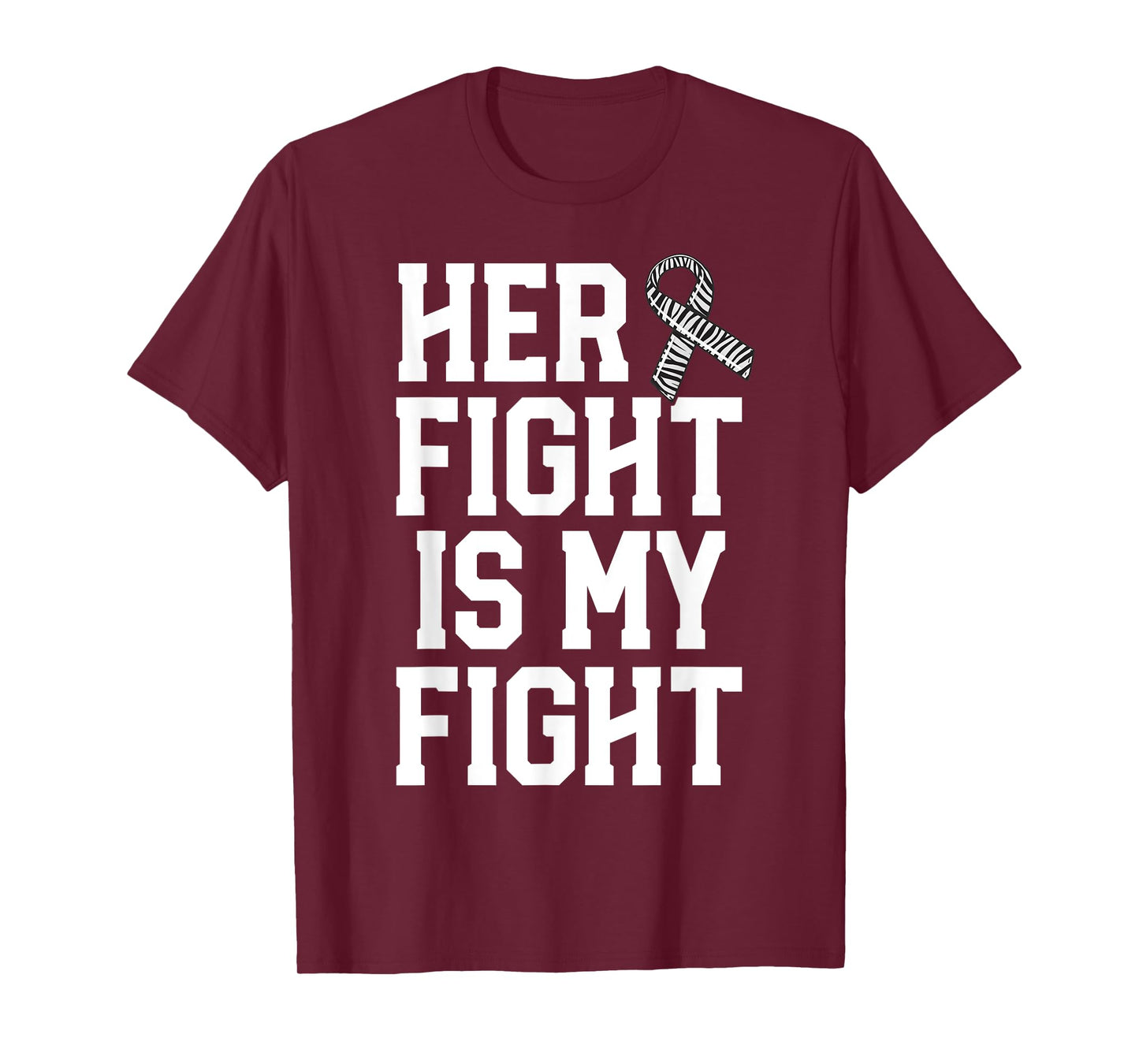 Her Fight Is My Fight Rare Disease Awareness Husband EDS T-Shirt