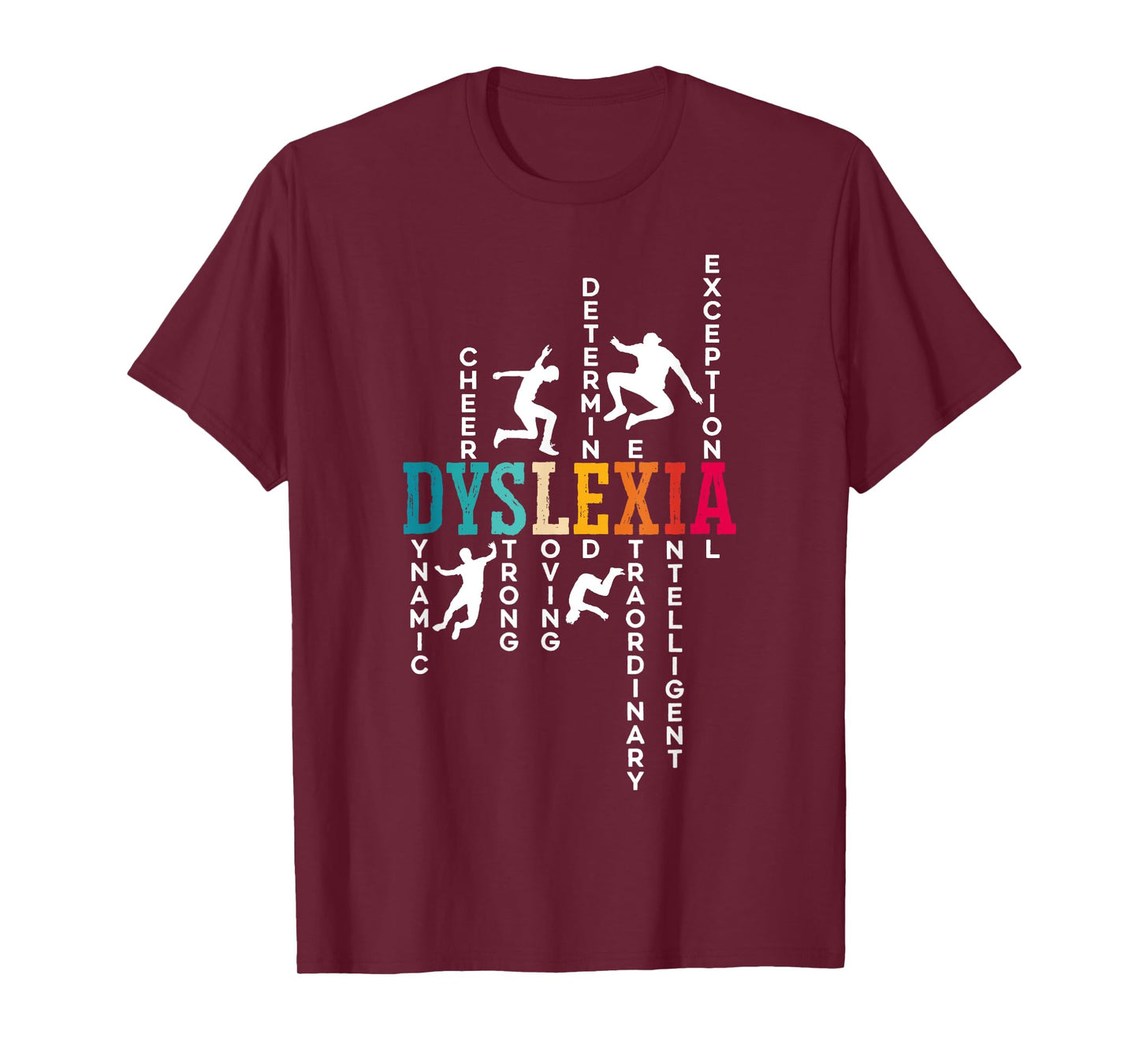 Dyslexia Awareness Dyslexic SteMi Apparel Unisex-Adults Black Short Sleeve T-Shirt Small