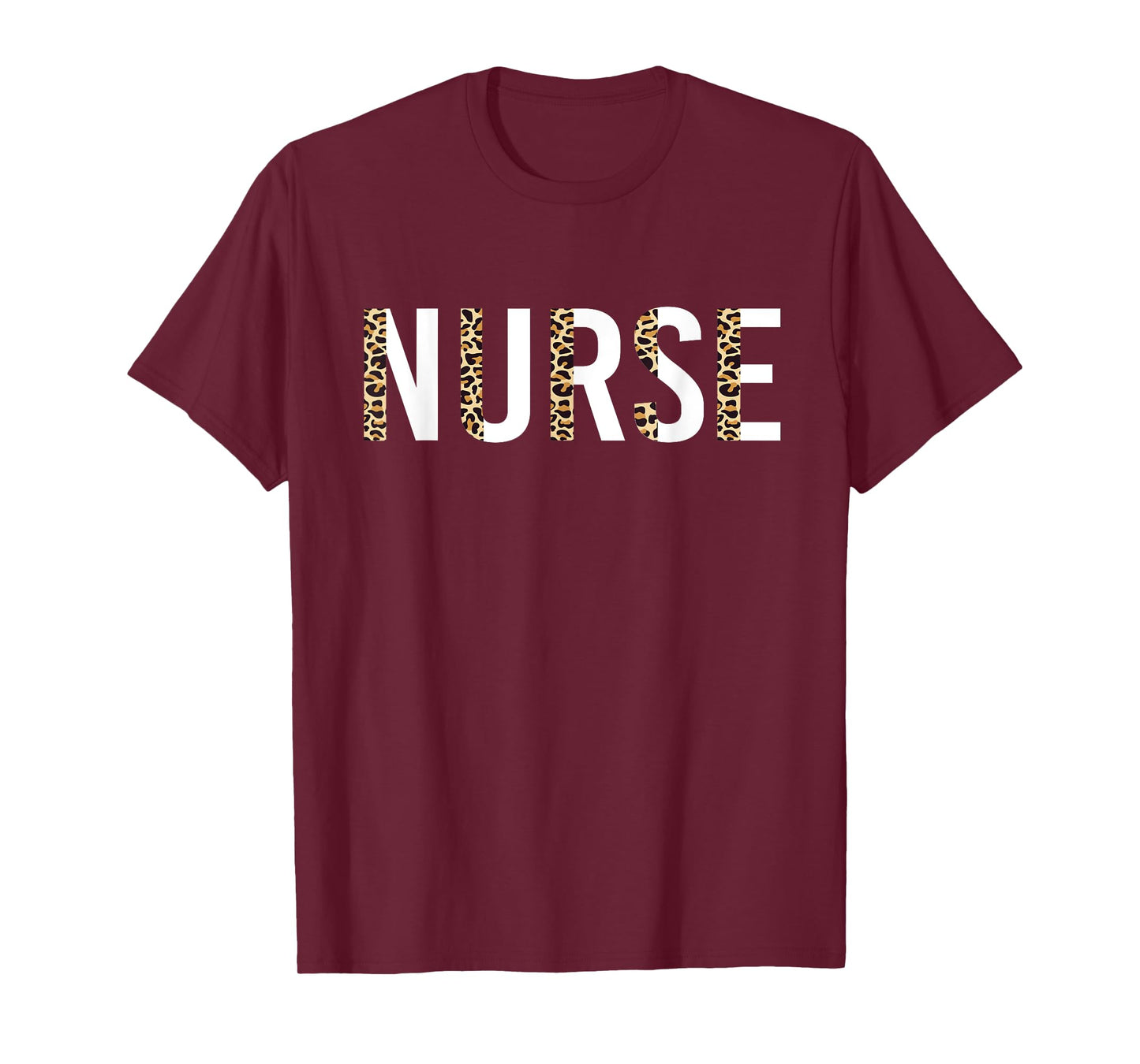 Nurse Leopard Print Nursing School Women Cute T-Shirt