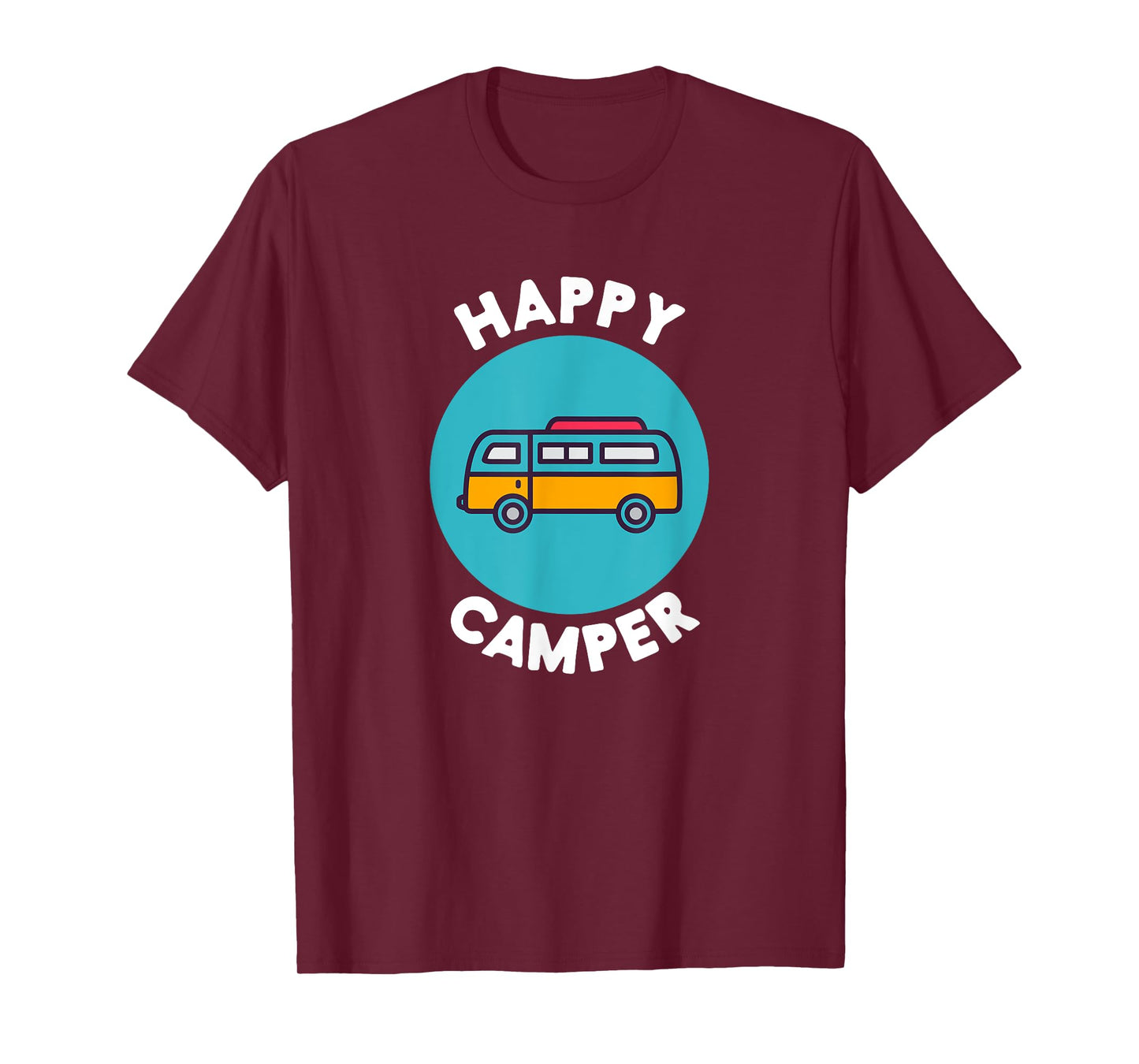 Happy Camper T-shirt Camper Van Life Camping life tee shirt