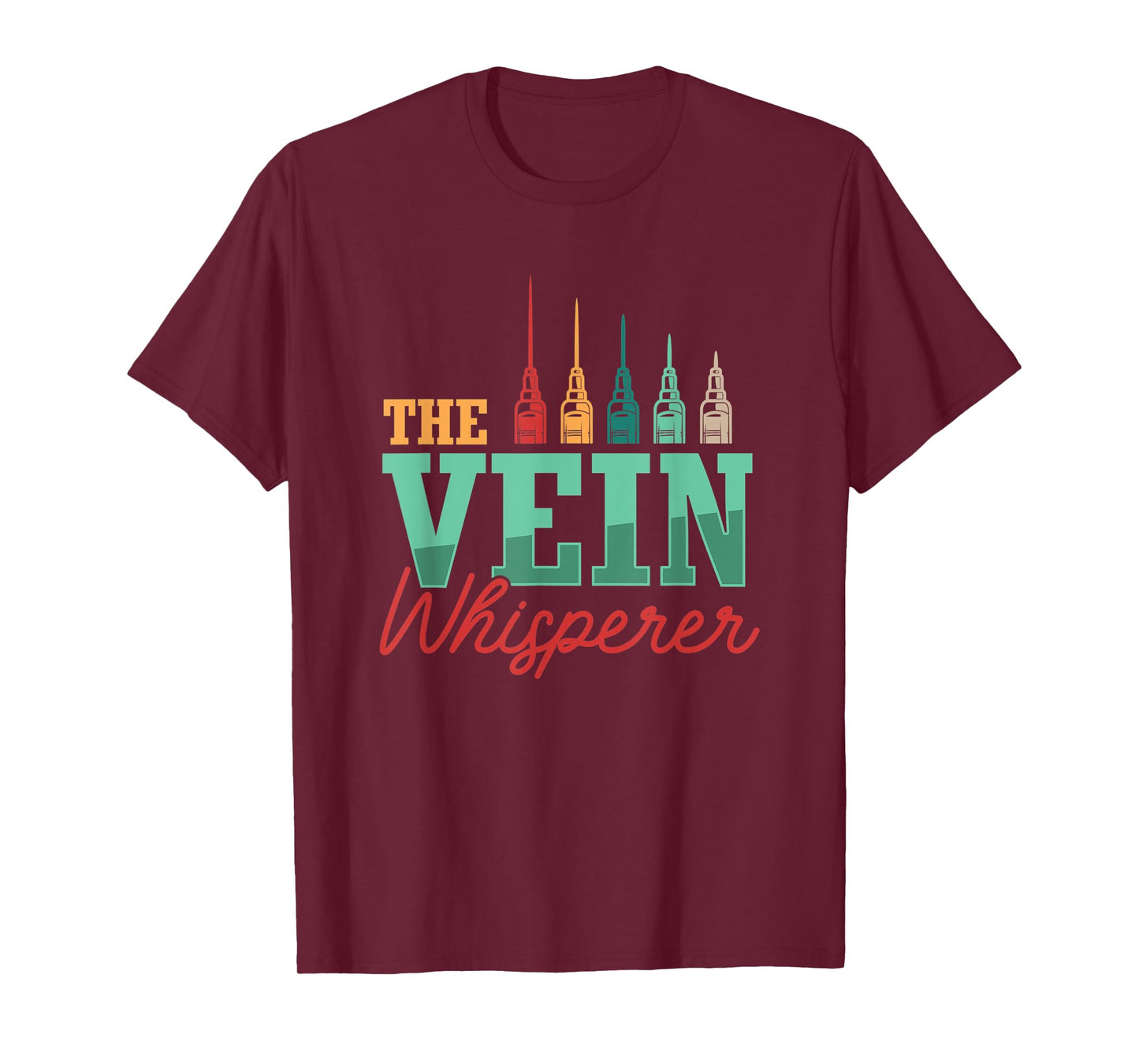 Retro Vein Whisperer Phlebotomist Medical Nurse Phlebotomy T-Shirt