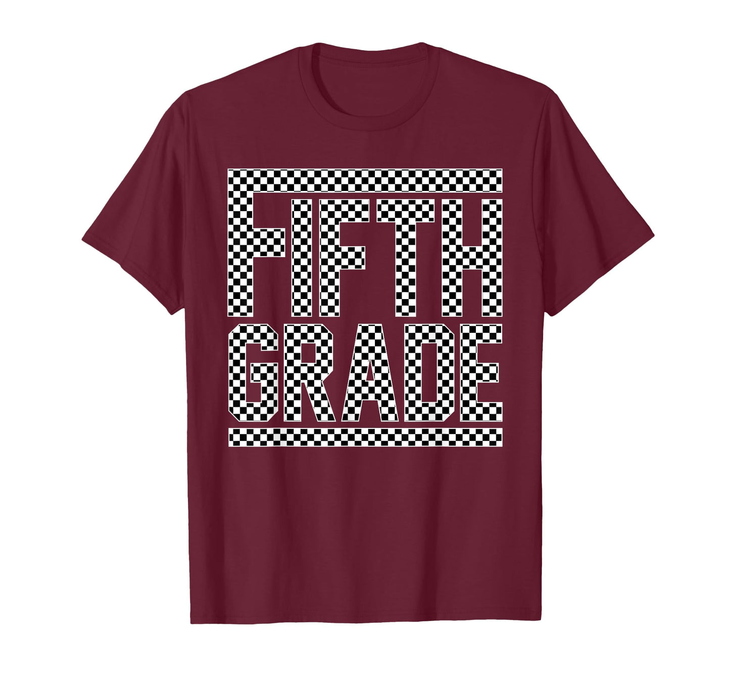 Fifth Grade Checkered 5th Grade Boys Back To School Teachers T-Shirt