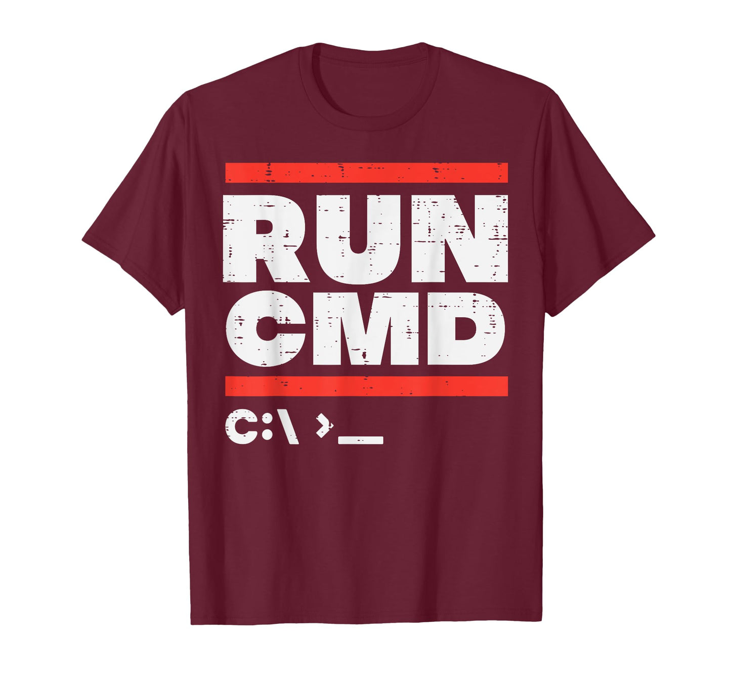 Run Cmd System Administrator Programmer Sysadmin Men Women T-Shirt