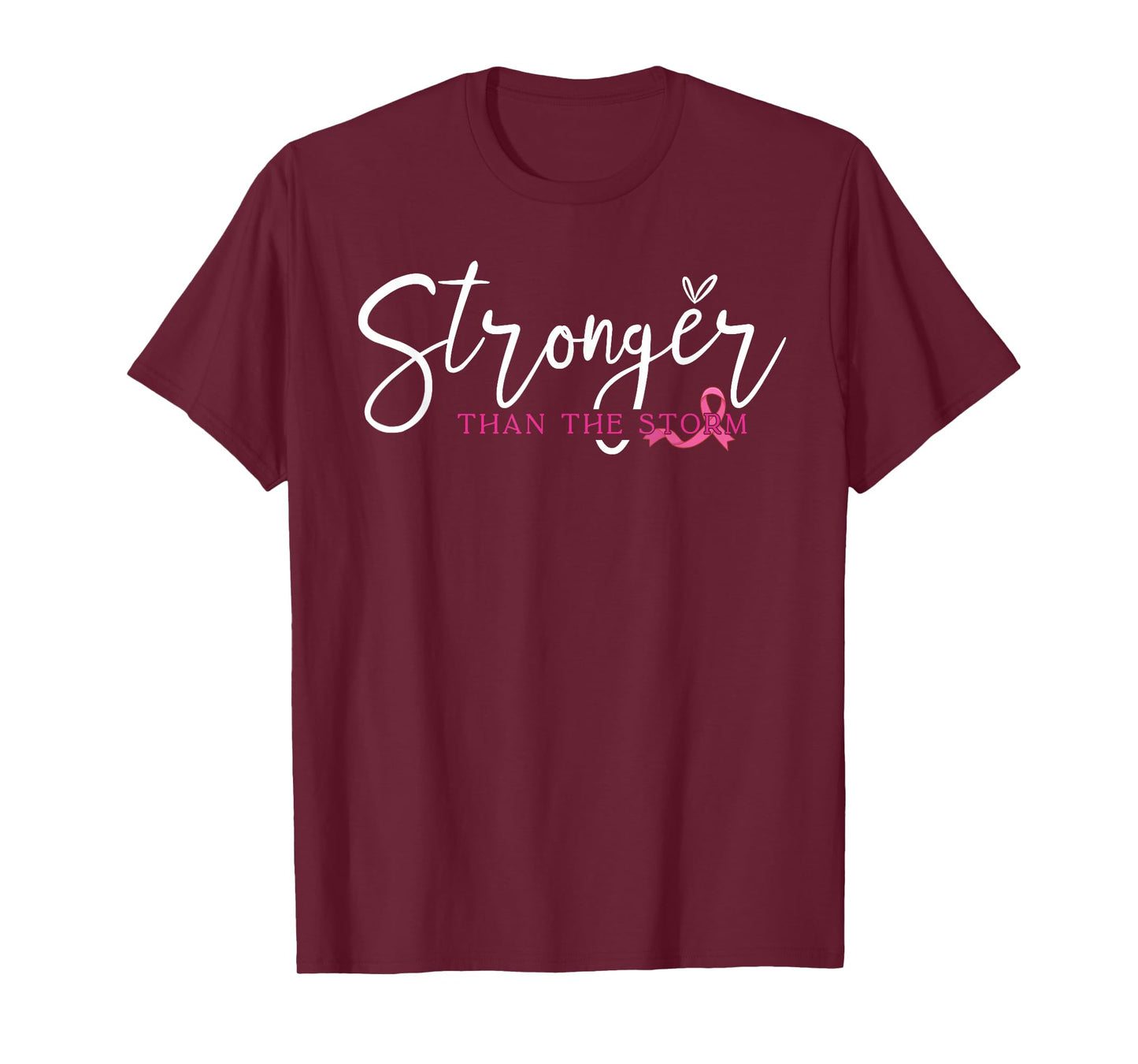 Stronger Than Storm Pink Breast Cancer Warrior Survivor T-Shirt
