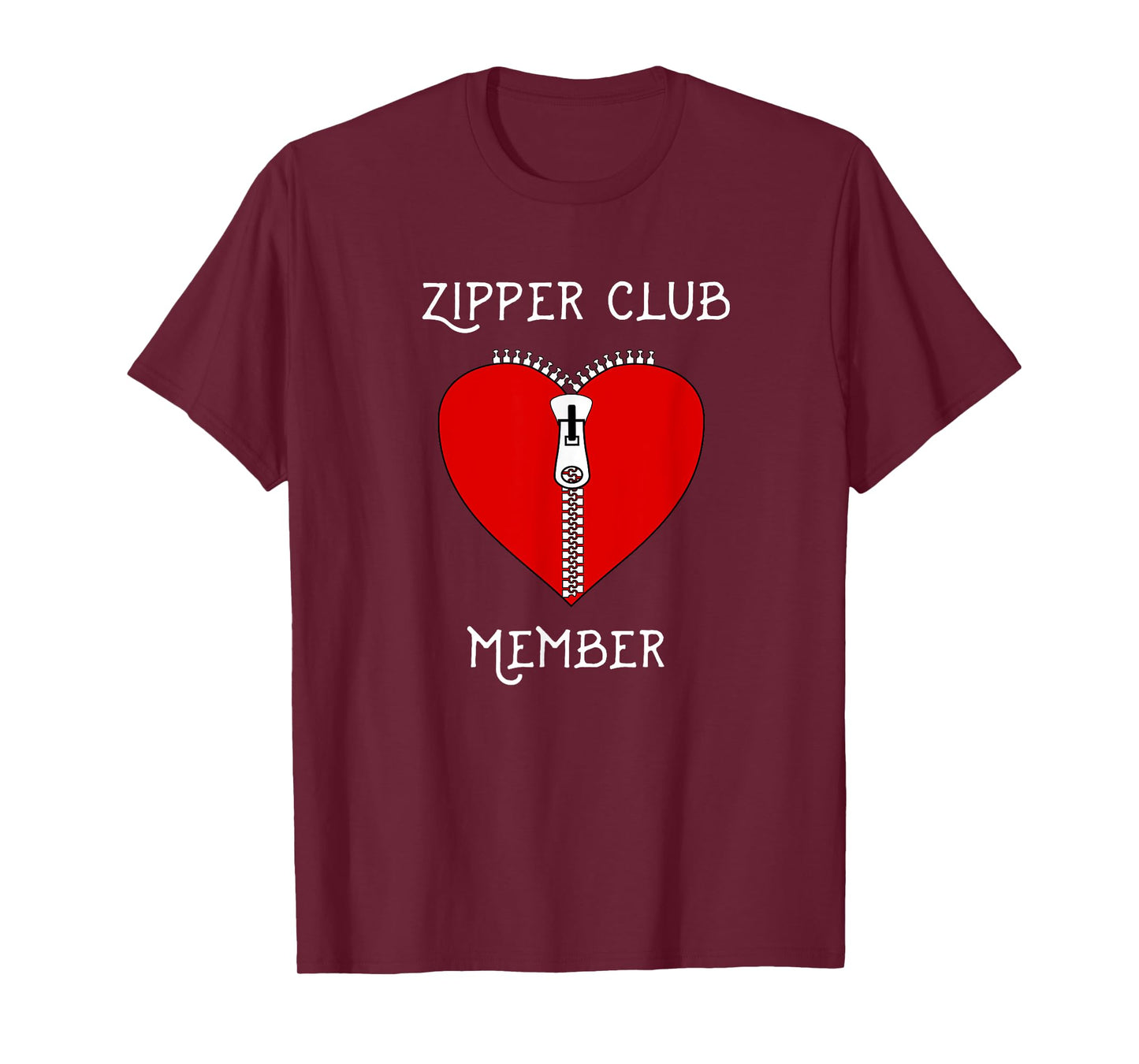 Zipper Club Member Graphic Heart Surgery Survivor T-Shirt