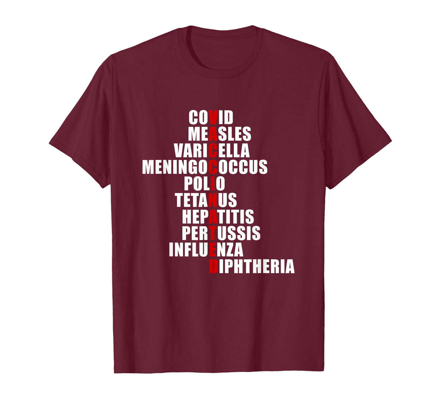 Covid Measles Varicella Vaccinated Cute Saying Idea T-Shirt