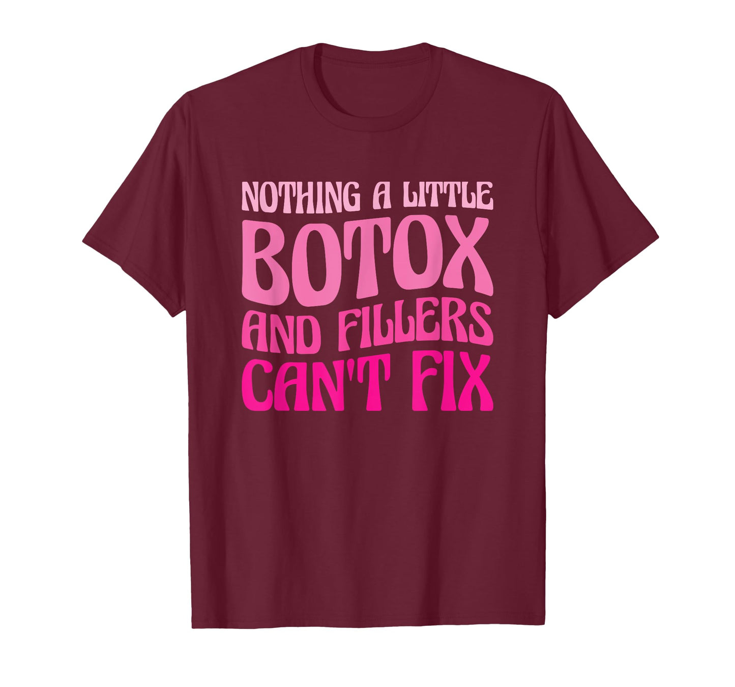 Cute Botox Lover Gifts for Aesthetic Nurses Black Modern Letter Print T-Shirt