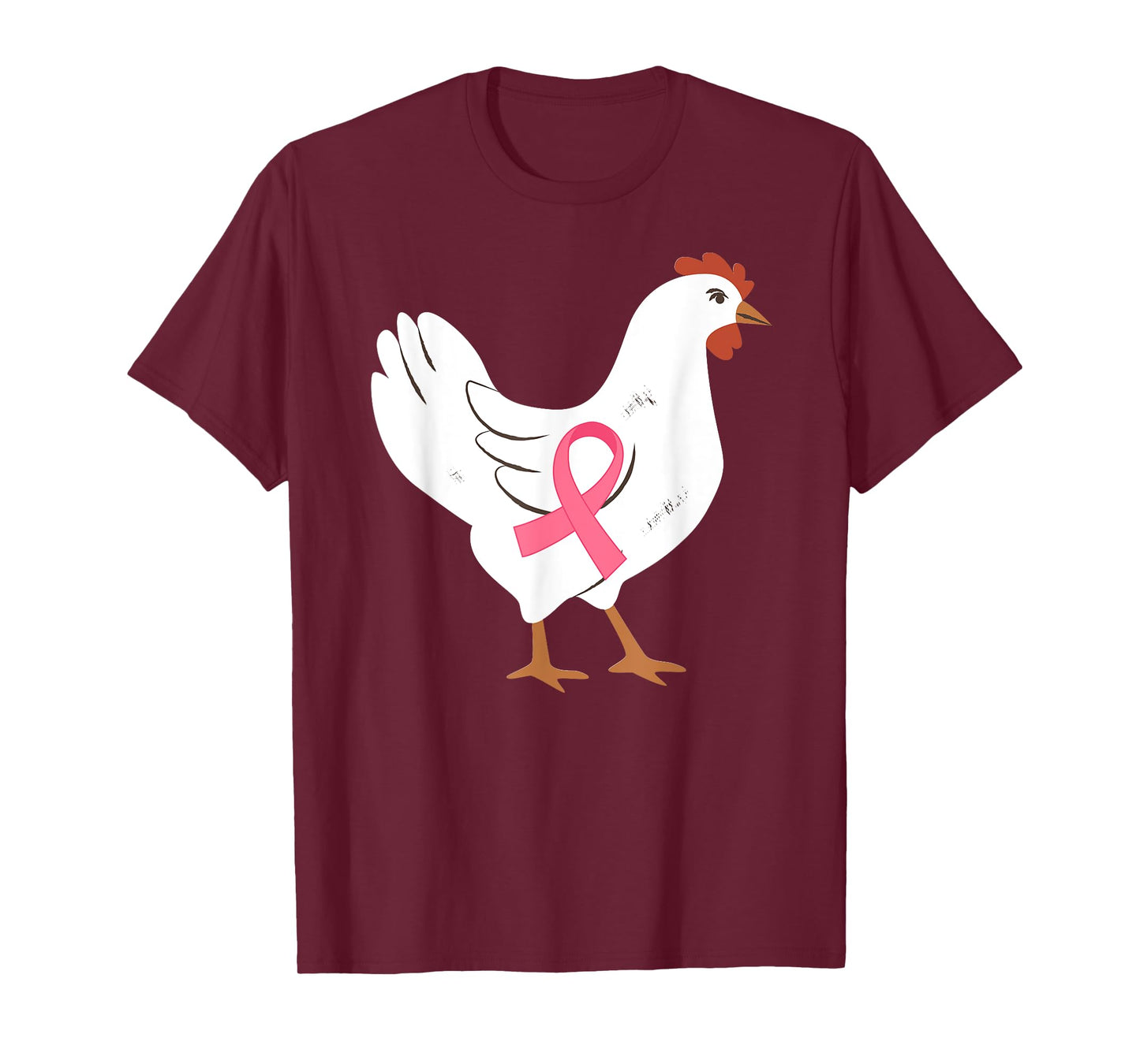 Chicken Breast Cancer Awareness Pink Ribbon Cancer Survivor T-Shirt