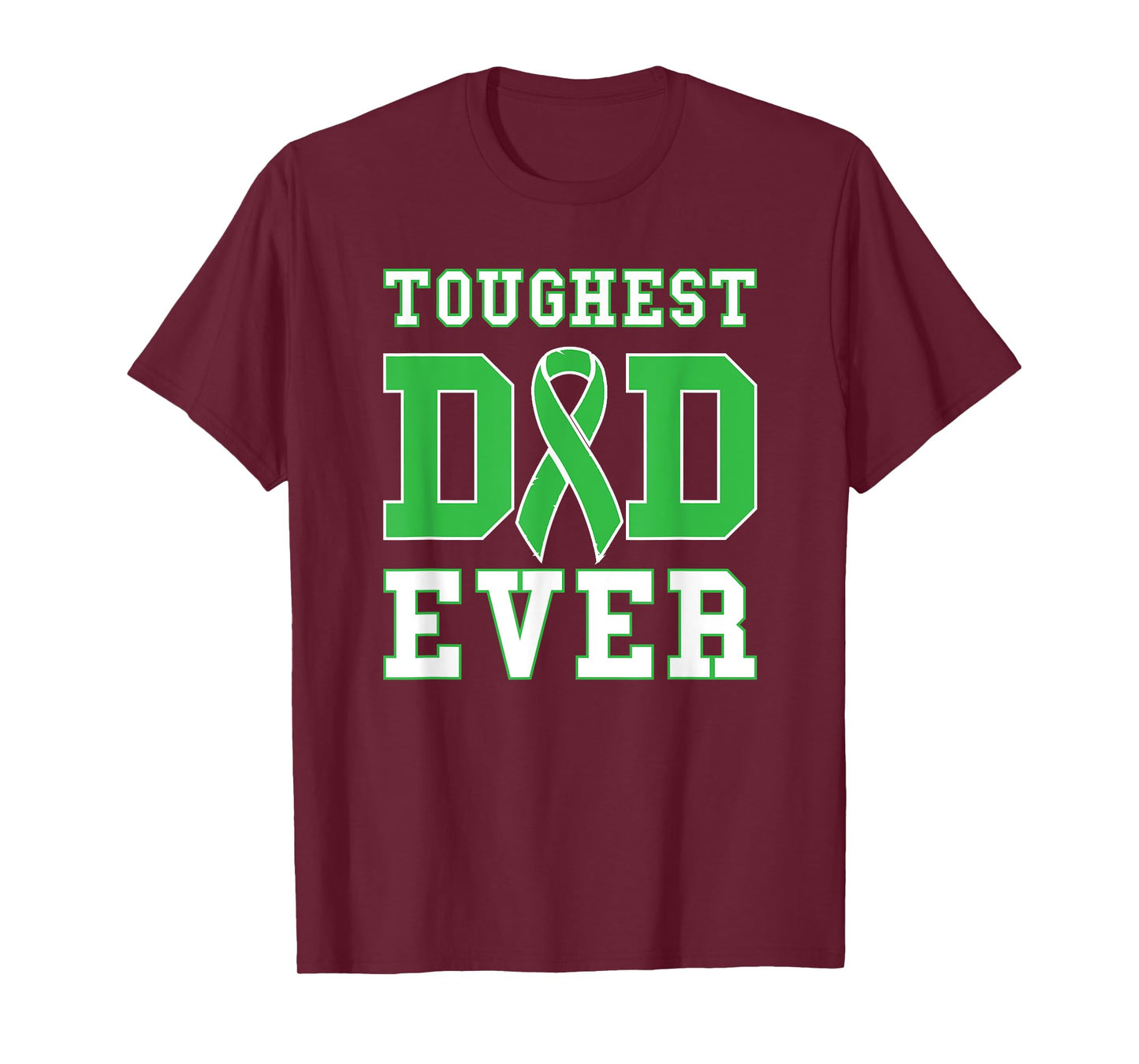 Toughest Dad Ever - Liver Cancer Awareness Ribbon T-Shirt