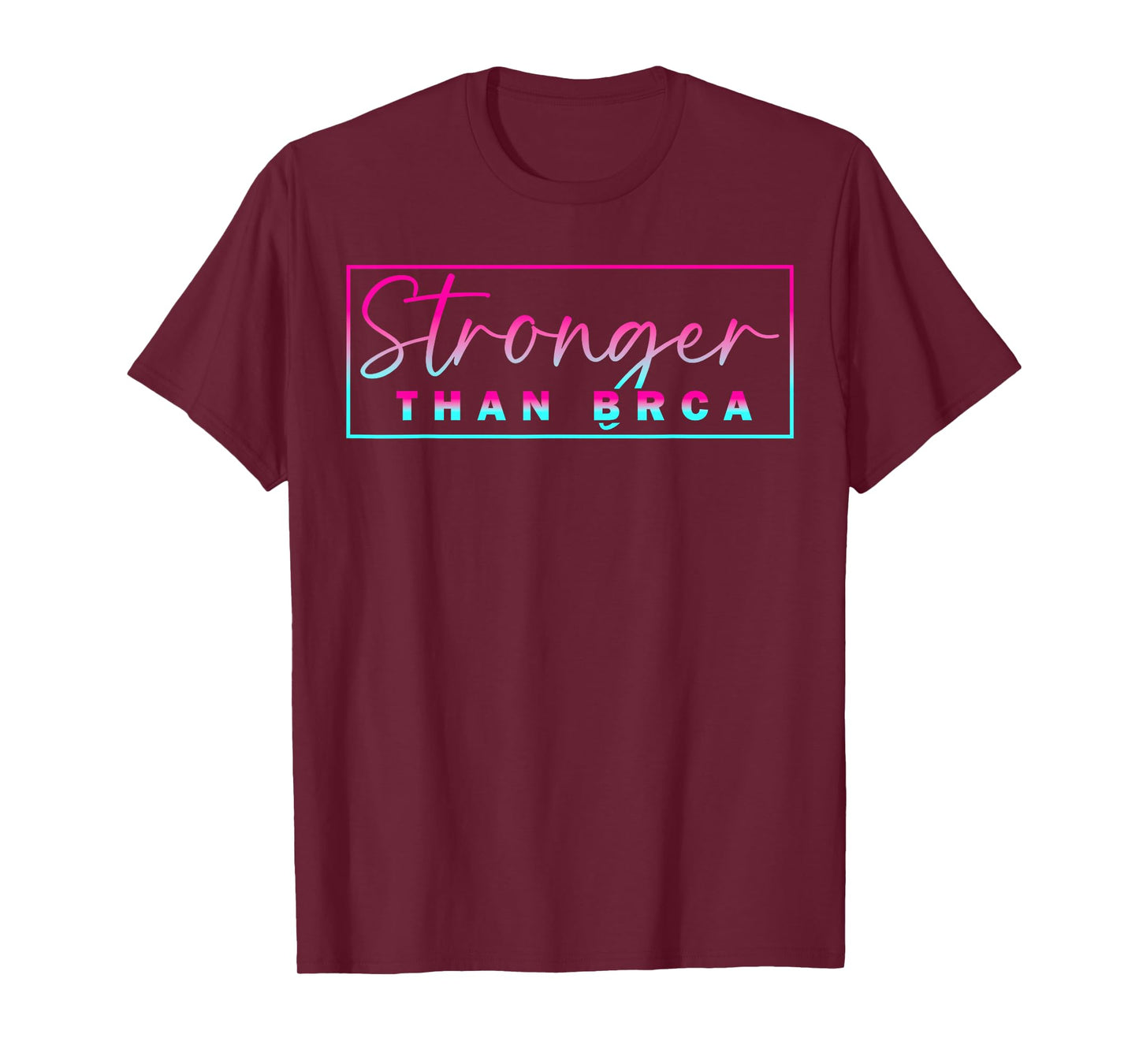 Stronger Than BRCA Awareness Breast Cancer Pink Ribbon T-Shirt