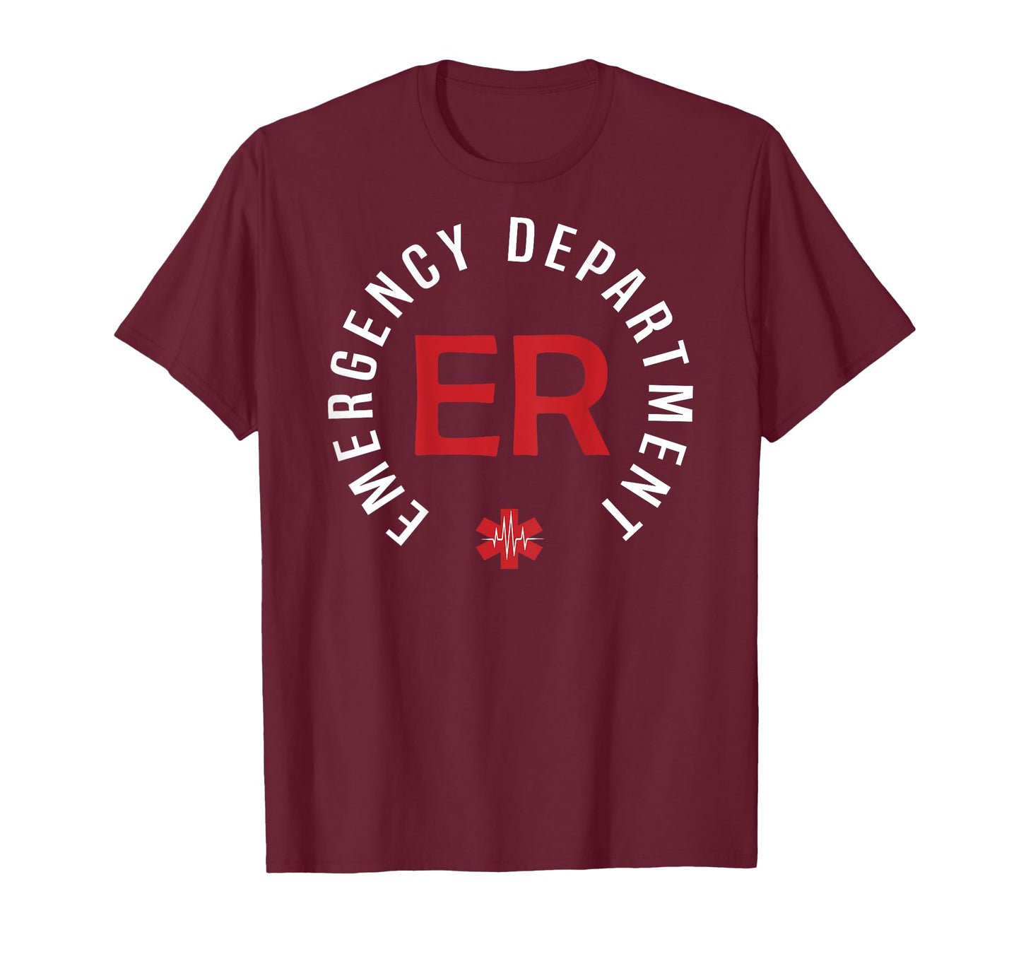 Vintage Emergency Department Emergency Room Nurse On Back T-Shirt