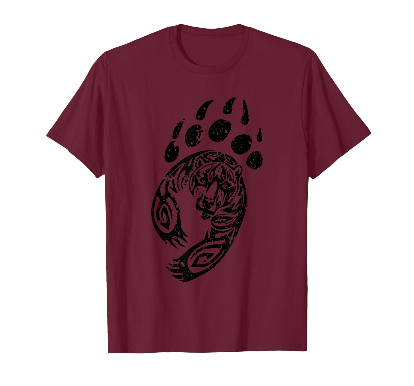 Bear Clothing Paw Print Grizzly Black Claw T-Shirt