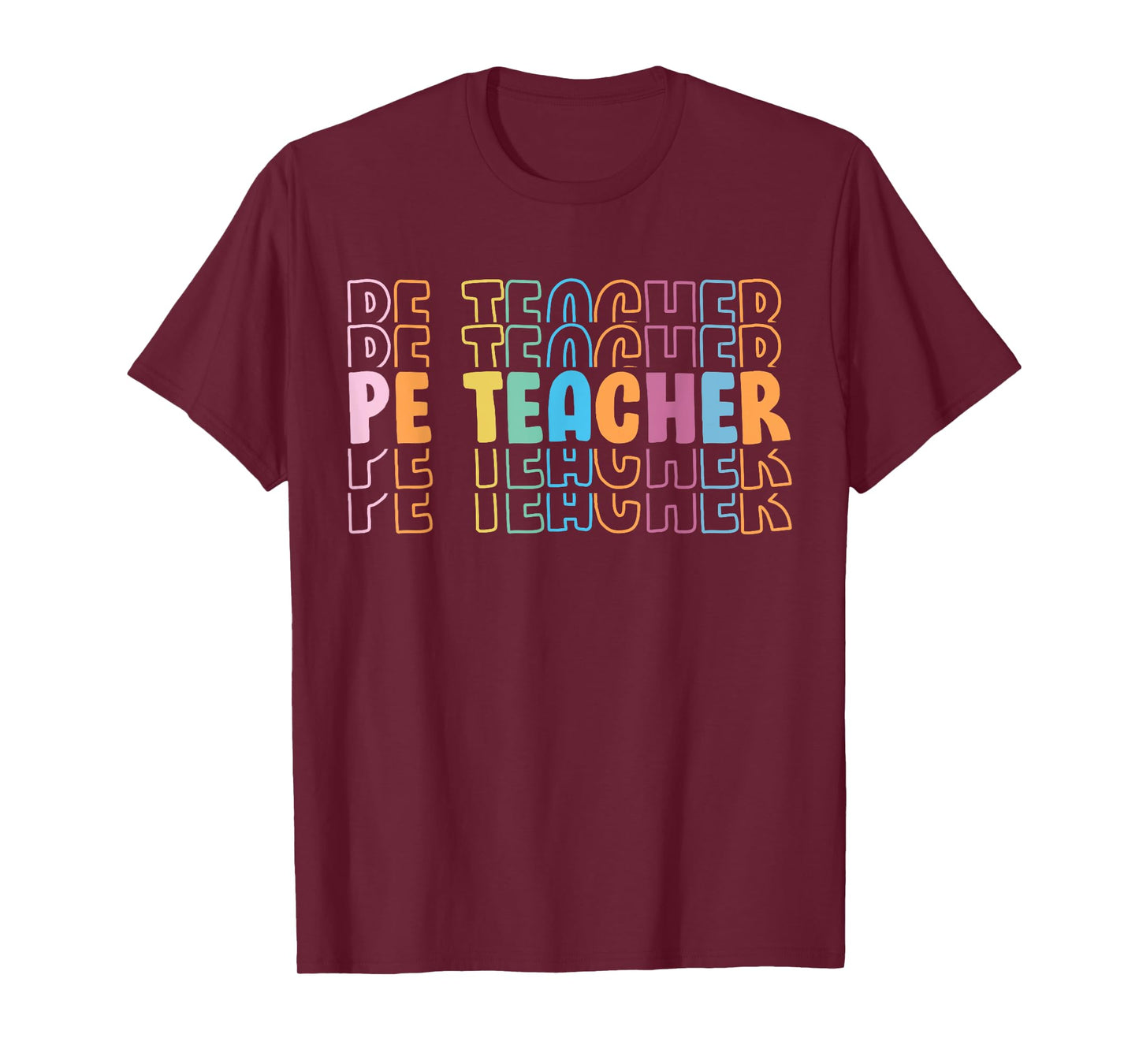 PE Teacher Vintage retro groovy Physical Education Teacher T-Shirt