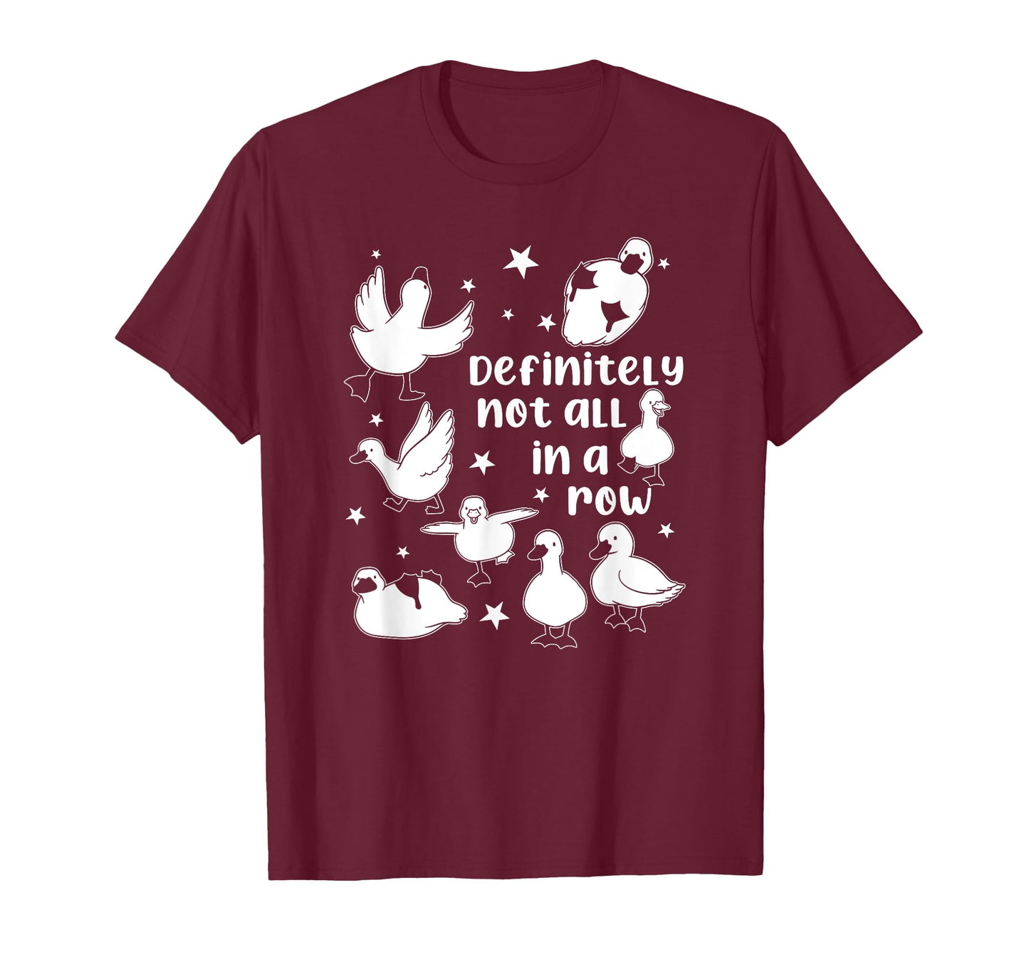 Definitely Not In A Row, Funny Mental Health T-Shirt