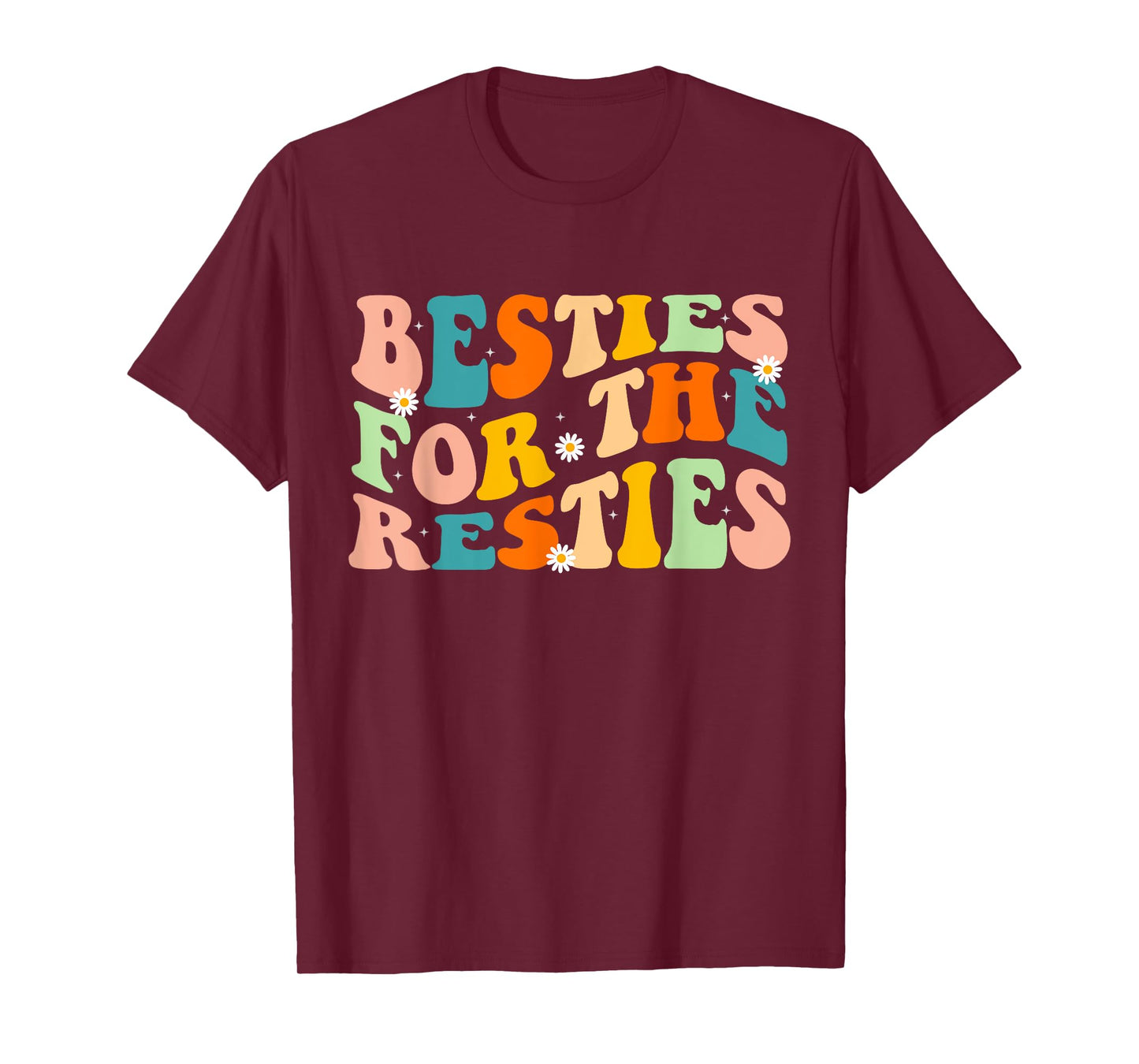 Besties for the Resties Groovy Matching T-Shirt