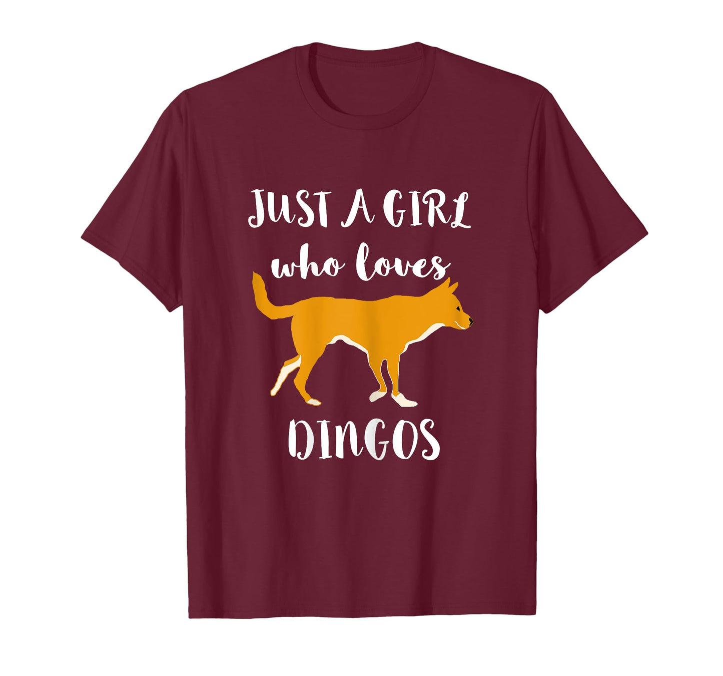 Just A Girl Who Loves Dingos Wildlife Wild Dingo Dog T-Shirt