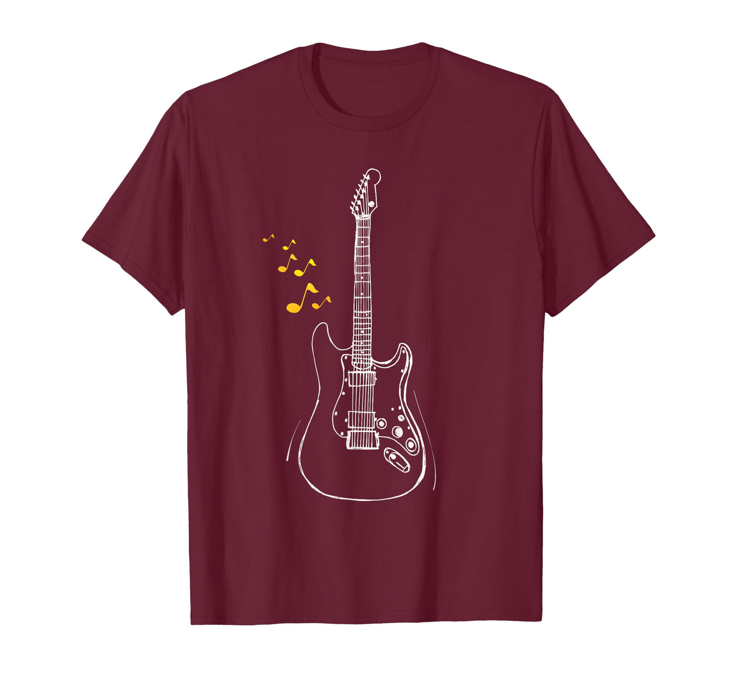 Cut guitar notes, guitarist shirt,guitar musical Notes T-Shirt