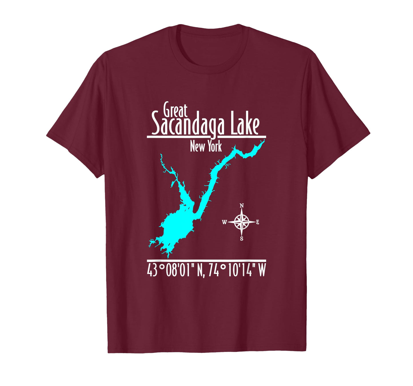 Modern Great Sacandaga Lake - New York T-Shirt