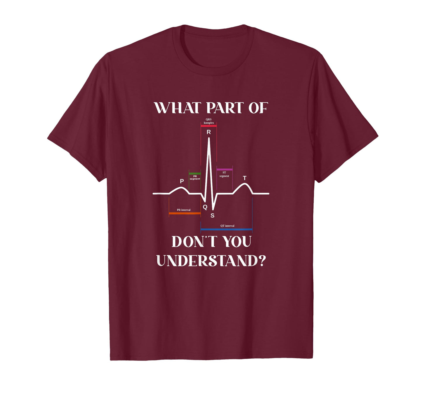 What Part Of Don't You Understand EKG Cardiac Cardiology T-Shirt