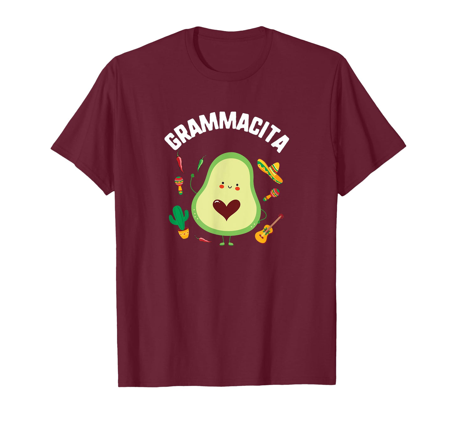 Cinco De Mayo Grammacita Guacamole Avocado Grandma Mexican T-Shirt