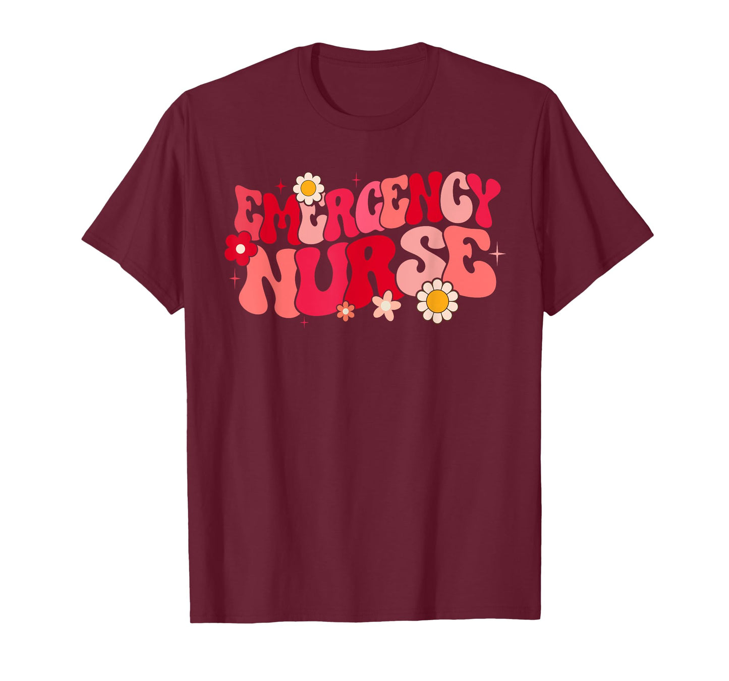 groovy ER Nurse Emergency Nurse School women nursing Room T-Shirt