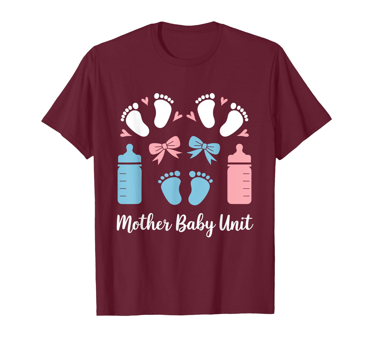 Coquette Bow Baby Mother Baby Unit Mother's Day Nurse T-Shirt
