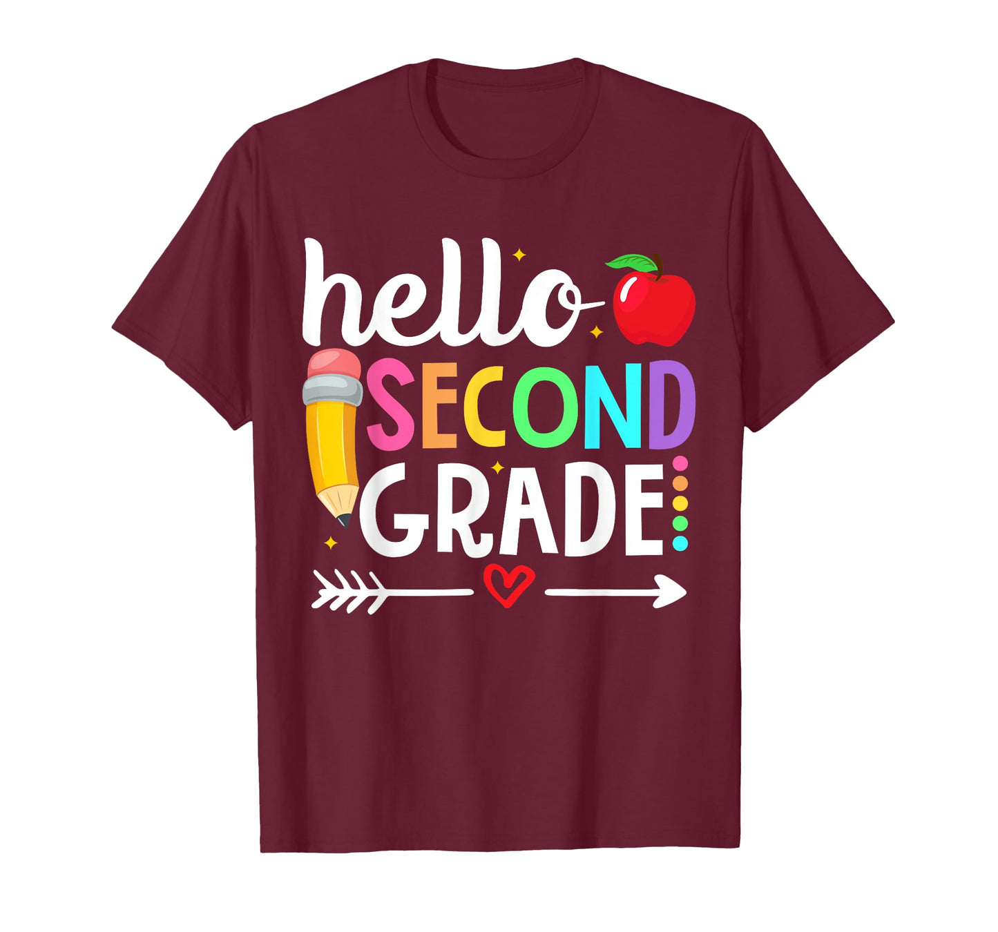 Hello Second Grade Team 2nd Grade Teacher Back to School Men Women Girls Kids T-Shirt