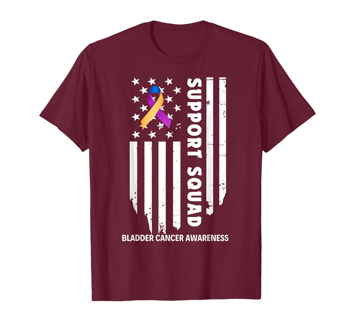 Bladder Cancer Awareness Support Team Squad For Man Woman T-Shirt