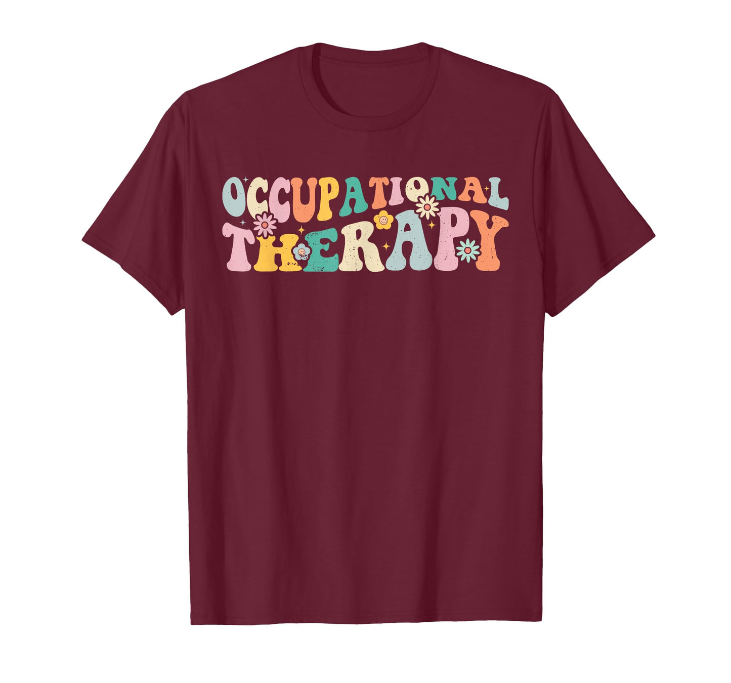 Occupational Therapy -OT Therapist OT Month Groovy Retro T-Shirt