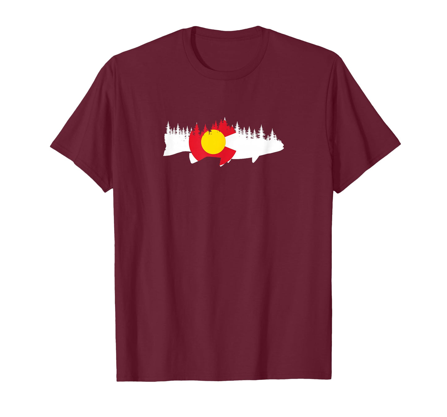 Colorado Fishing Graphic Design T-Shirt
