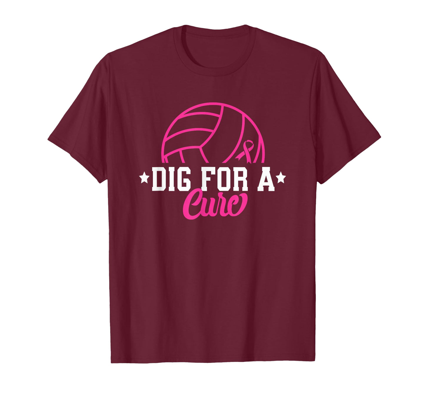Dig For A Cure Breast Cancer Awareness Volleyball Pink Women T-Shirt